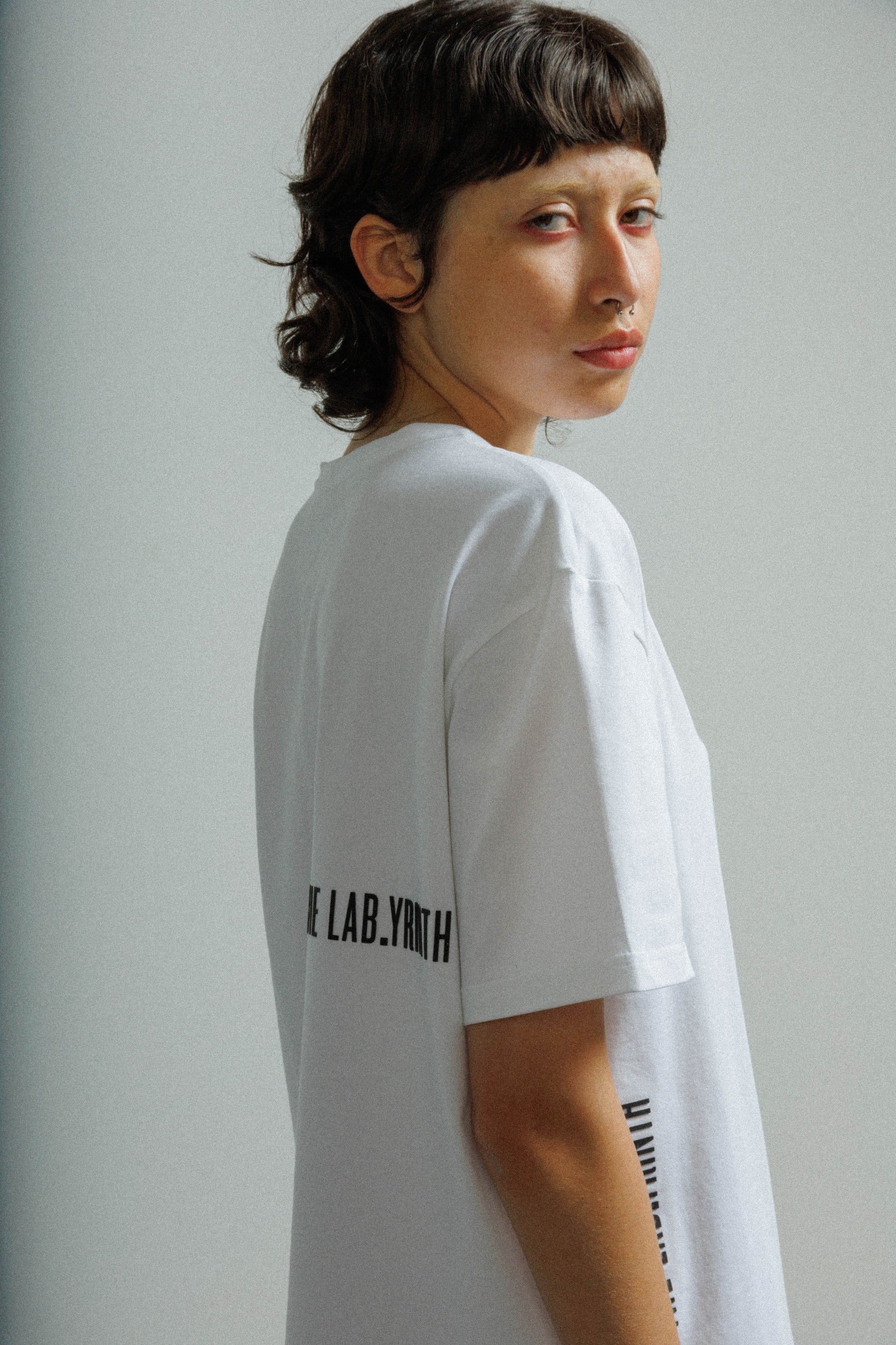 T-shirt The Lab.yrinth LH Branco/Preto - 100-LH-26