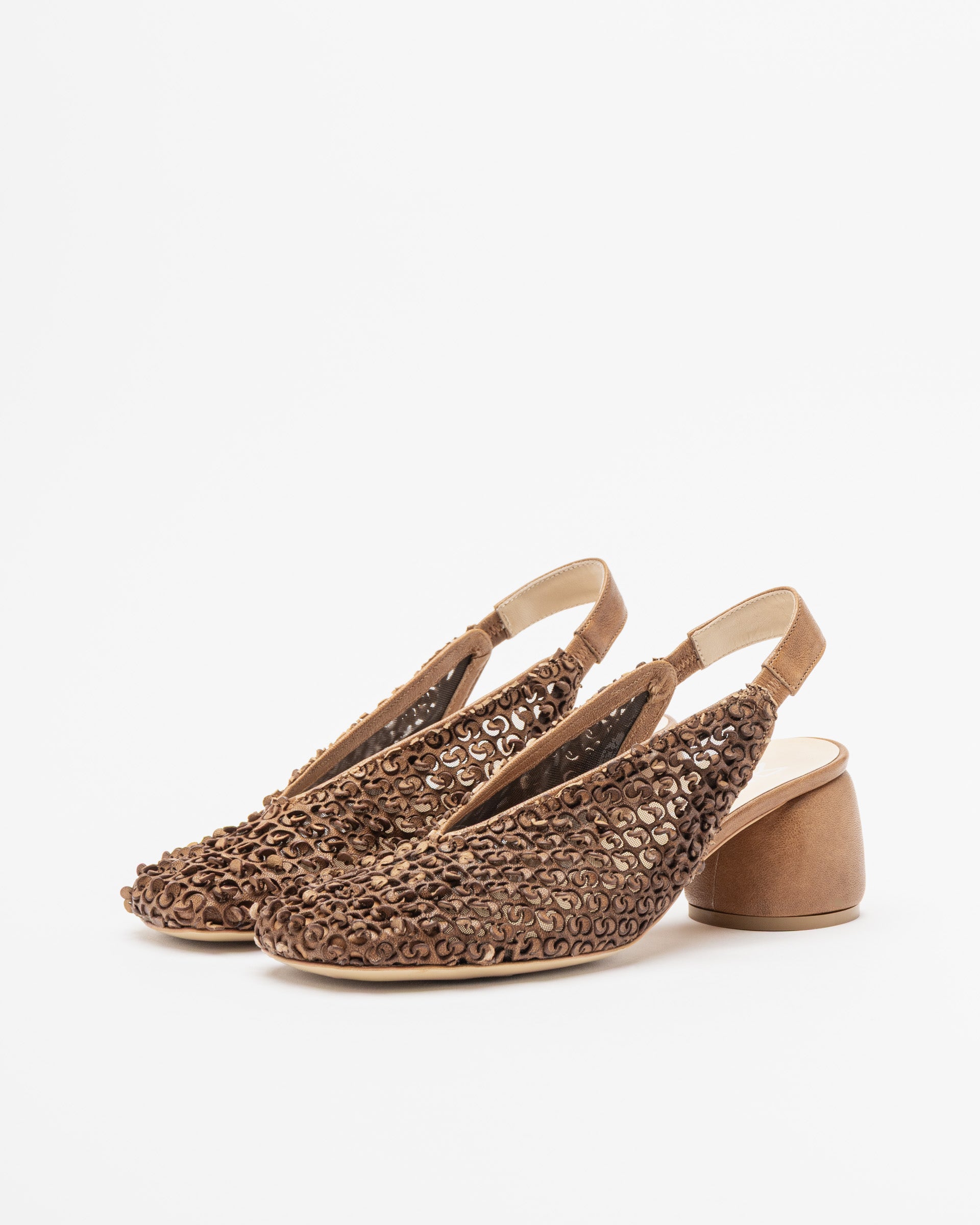 Sapato aberto atrás MLO X26E15016 Castanho - 101-15016-03