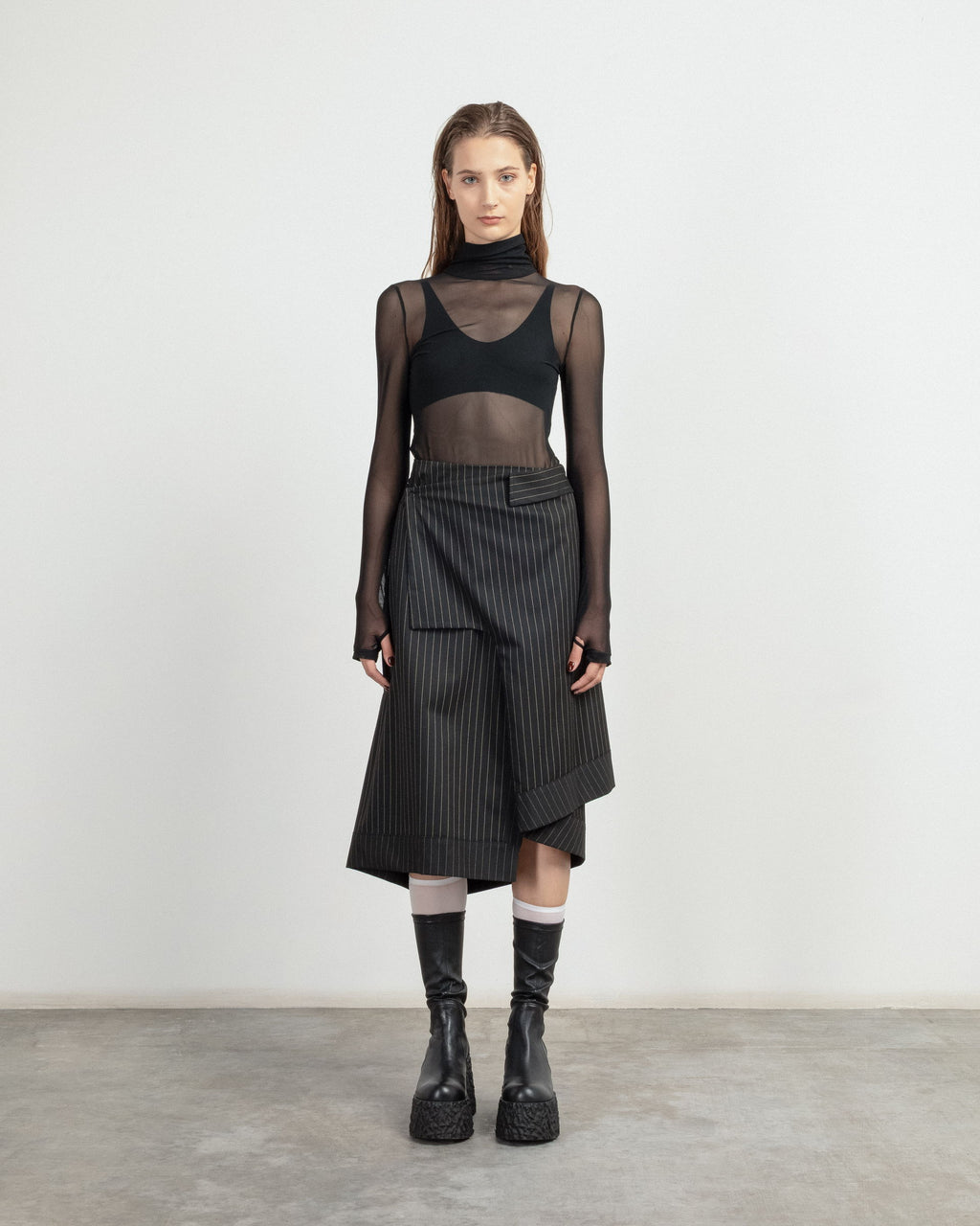 Camisola gola alta MLO P25I25316 Preto - 101-25316-01