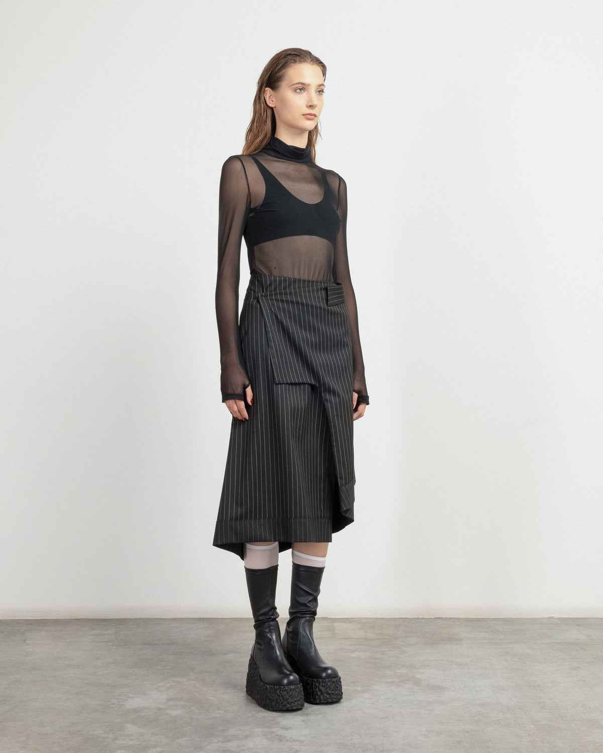 Camisola gola alta MLO P25I25316 Preto - 101-25316-01