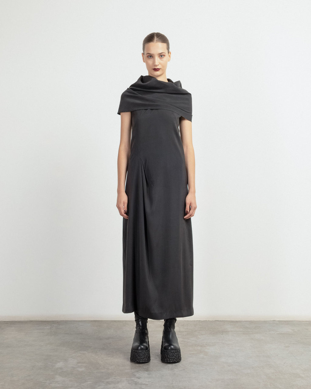 Vestido comprido Malloni M25I40836 Preto - 101-40836-01