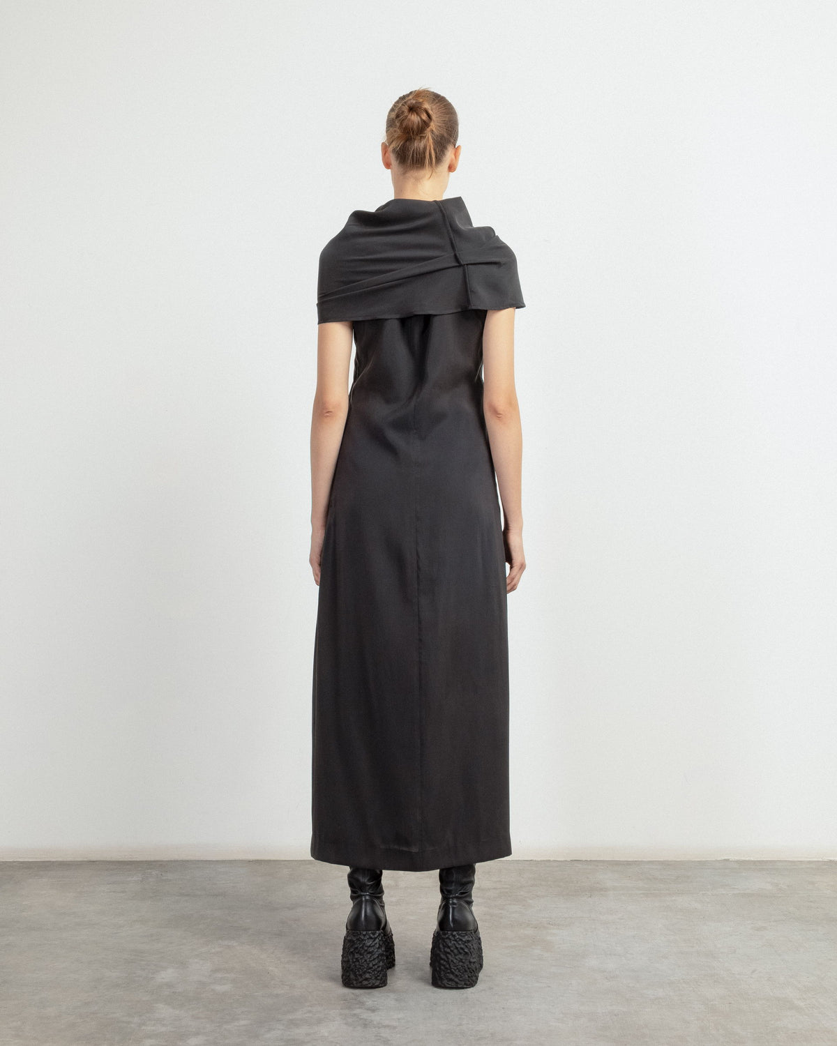 Vestido comprido Malloni M25I40836 Preto - 101-40836-01