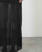 Vestido comprido Malloni M26E40849 Preto - 101-40849-01