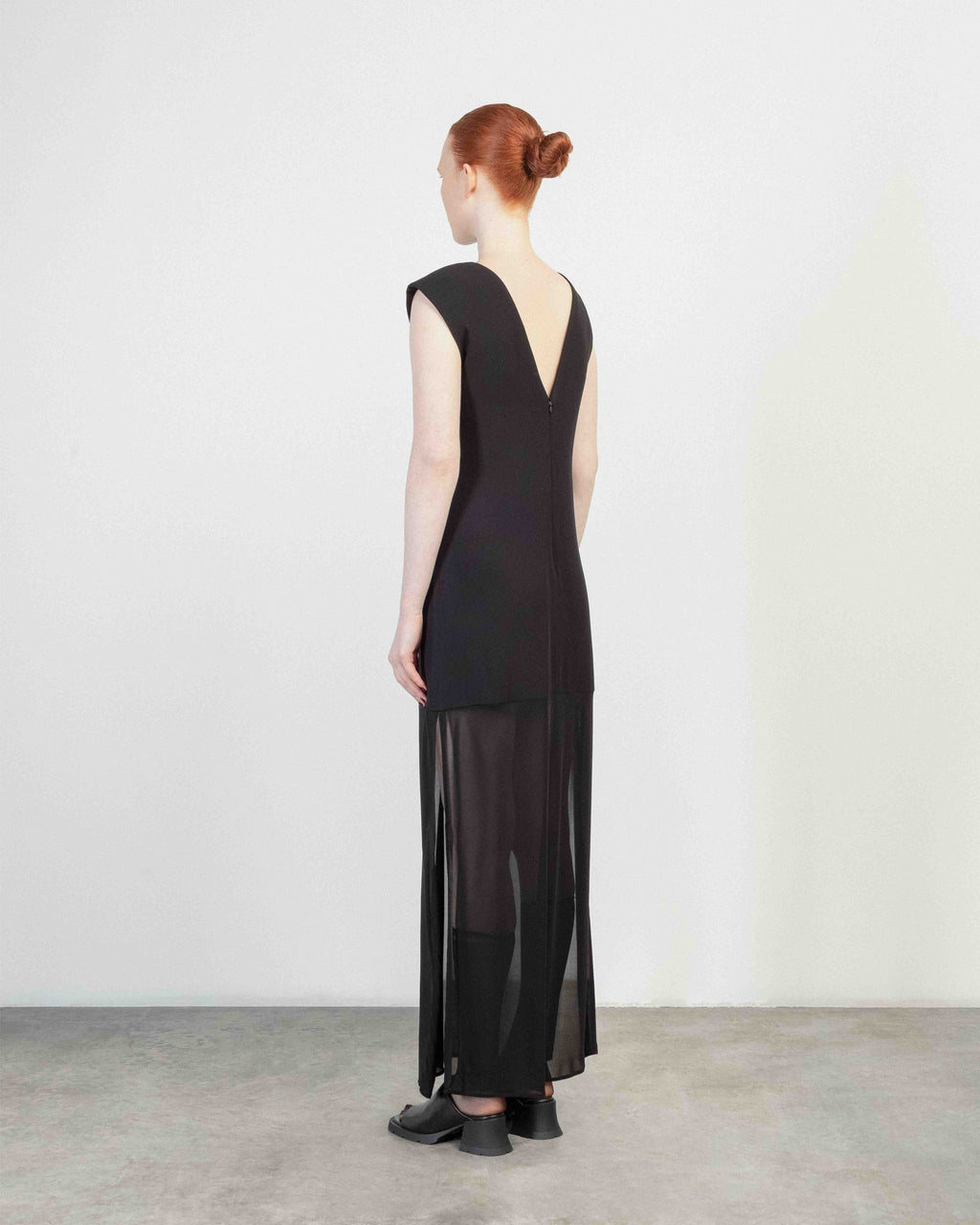 Vestido comprido Malloni M26E40849 Preto - 101-40849-01
