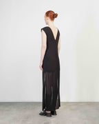 Vestido comprido Malloni M26E40849 Preto - 101-40849-01