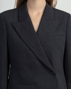 Blazer Malloni M25I50420 Cinza - 101-50420-08