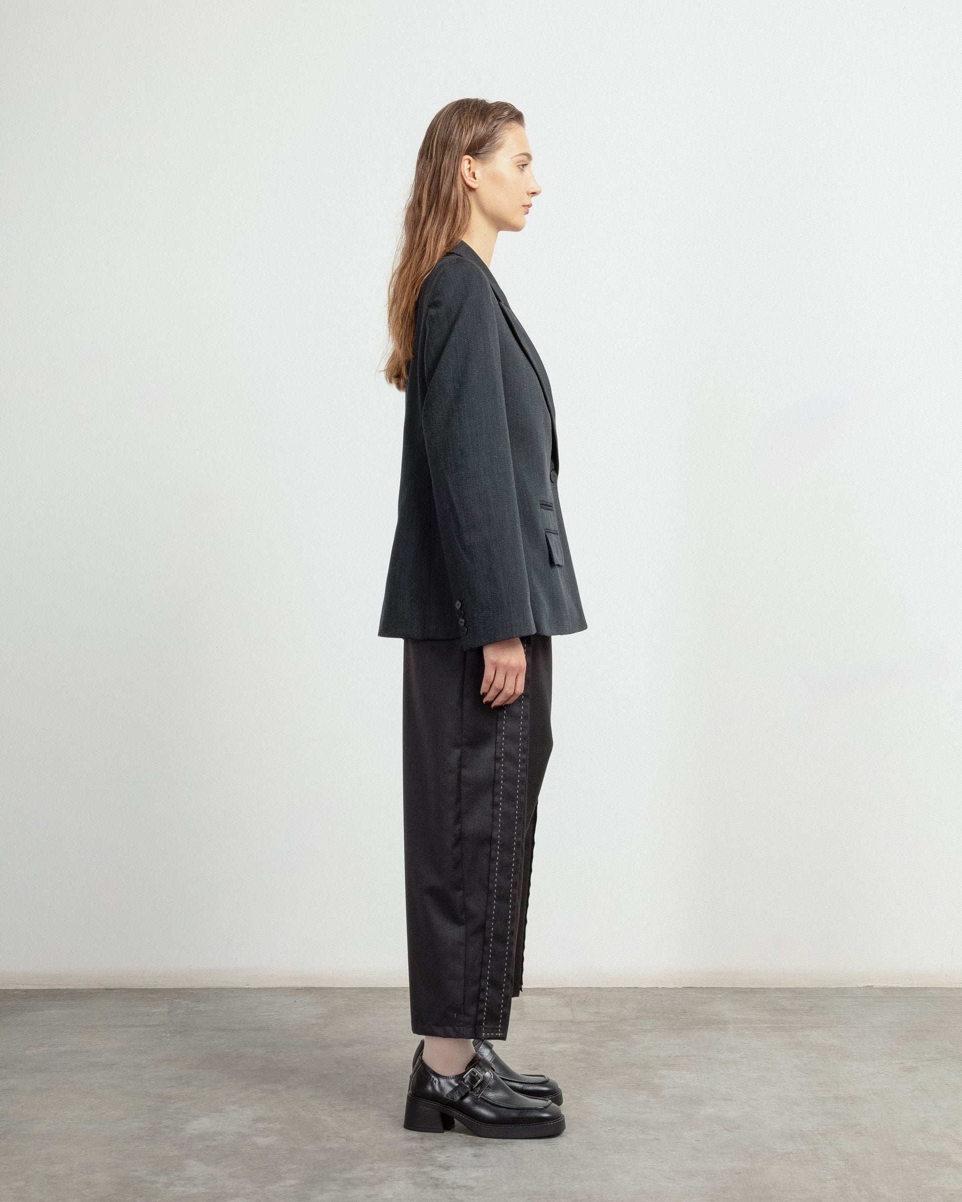 Blazer Malloni M25I50420 Cinza - 101-50420-08