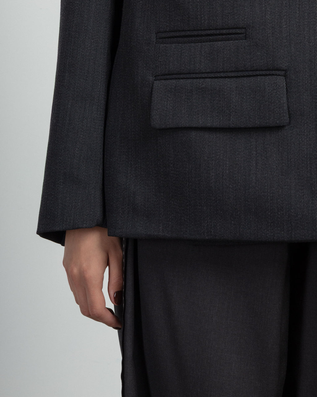 Blazer Malloni M25I50420 Cinza - 101-50420-08