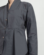 Camisa Malloni M25I60210 Cinza - 101-60210-08