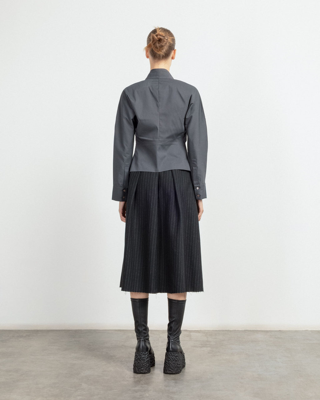 Camisa Malloni M25I60210 Cinza - 101-60210-08