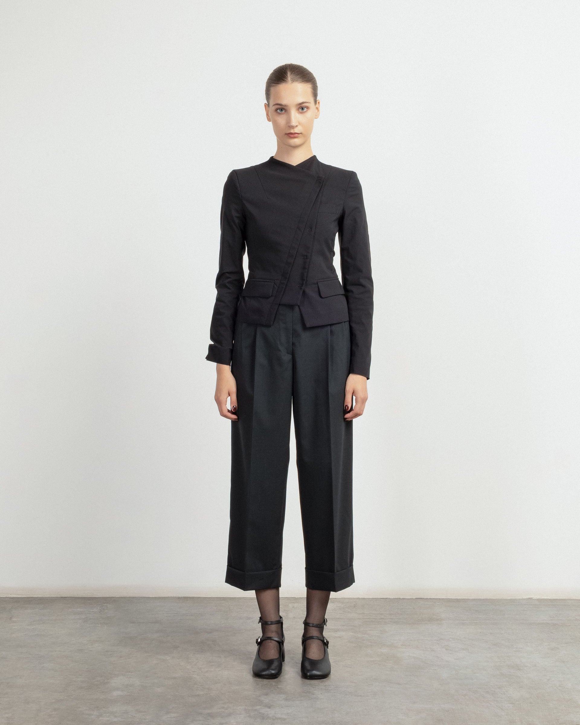 Calças clássicas Malloni M25I70619 Preto - 101-70619-01