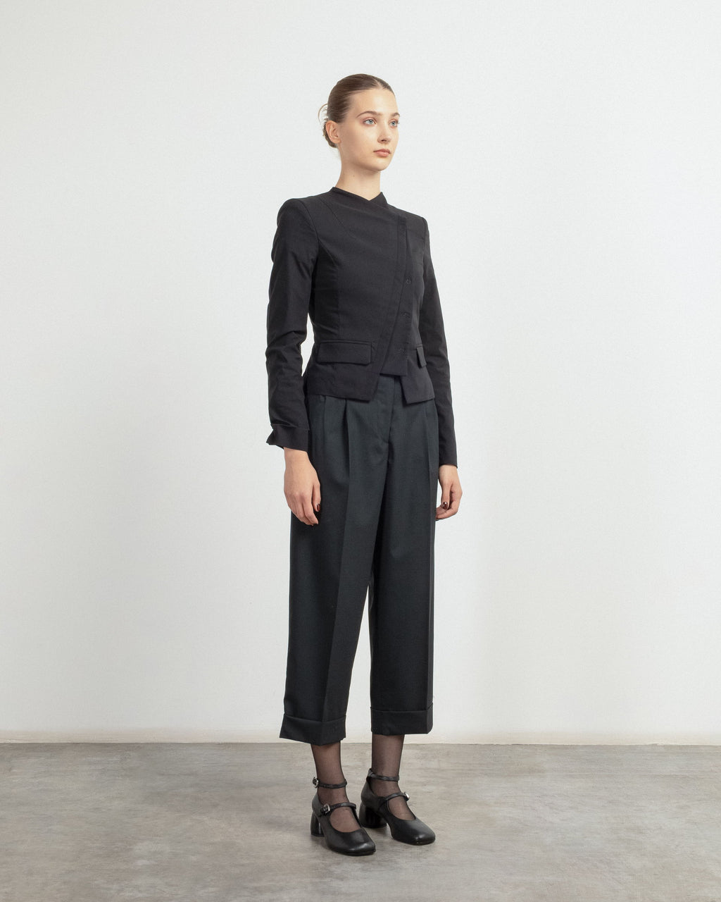 Calças clássicas Malloni M25I70619 Preto - 101-70619-01