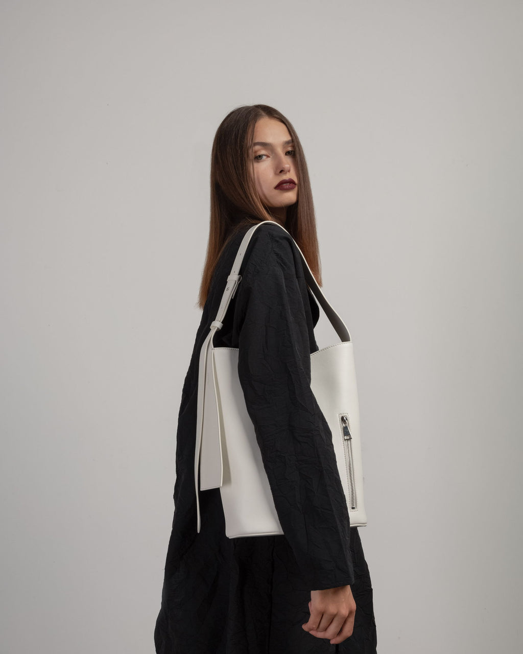 Mala de ombro Malloni M24I92432 Branco - 101-92432-00