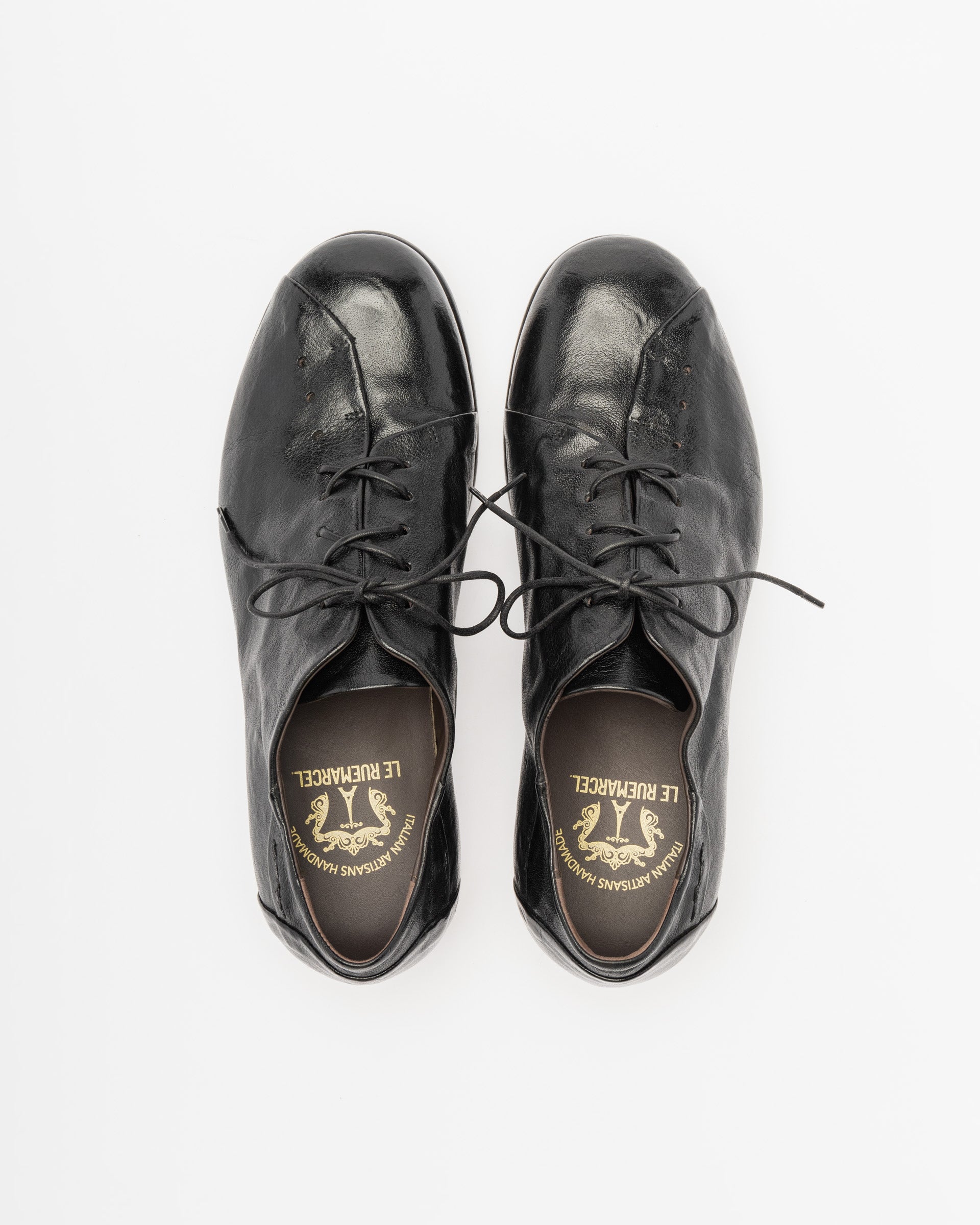 Le Ruemarcel ASCARU2002 Black Derby Shoes