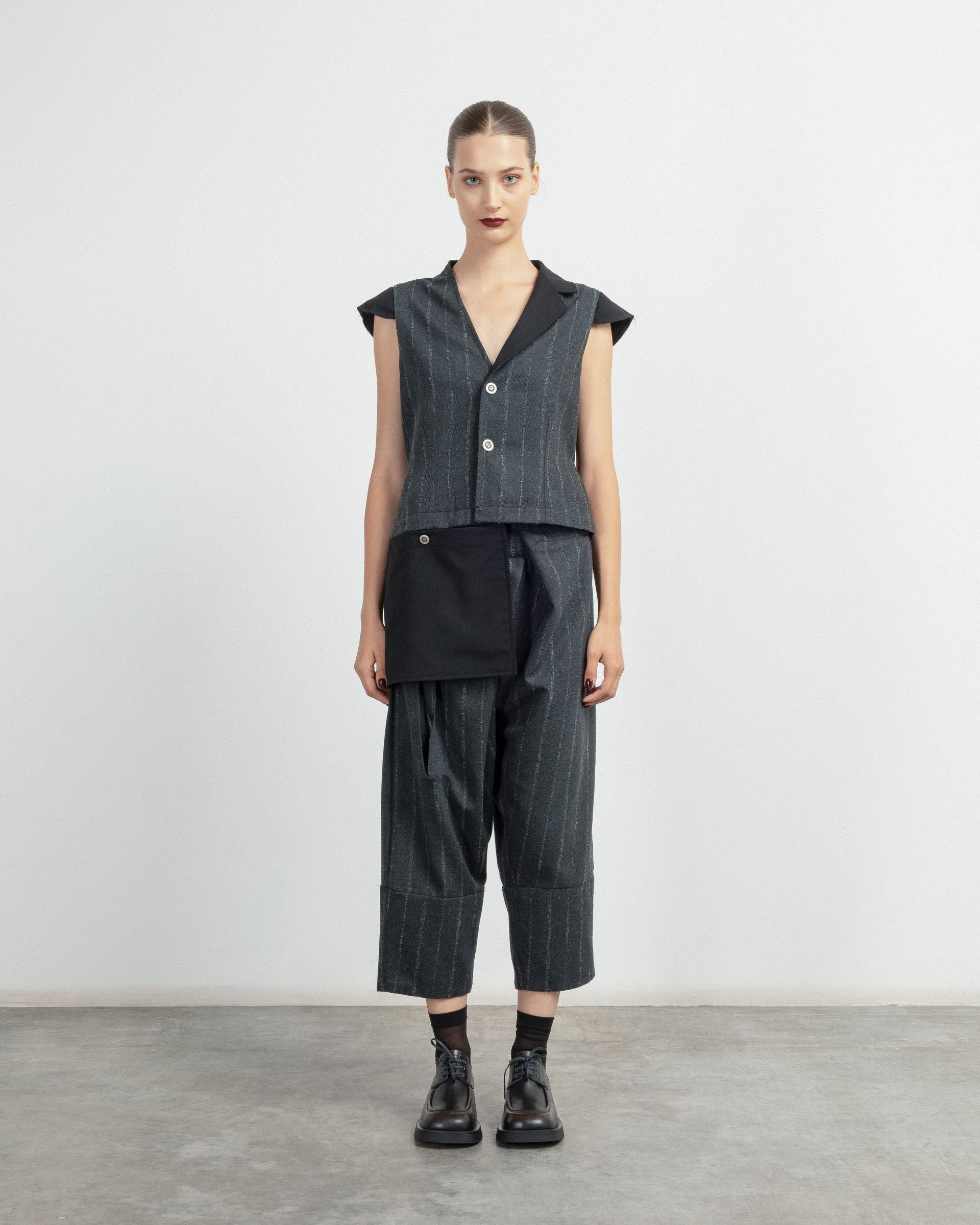 Calças culotte Le Ruemarcel BILBAO Preto - 102-BILBAO-01