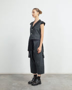 Calças culotte Le Ruemarcel BILBAO Preto - 102-BILBAO-01