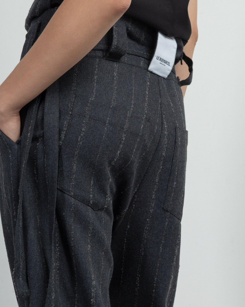 Calças culotte Le Ruemarcel BILBAO Preto - 102-BILBAO-01