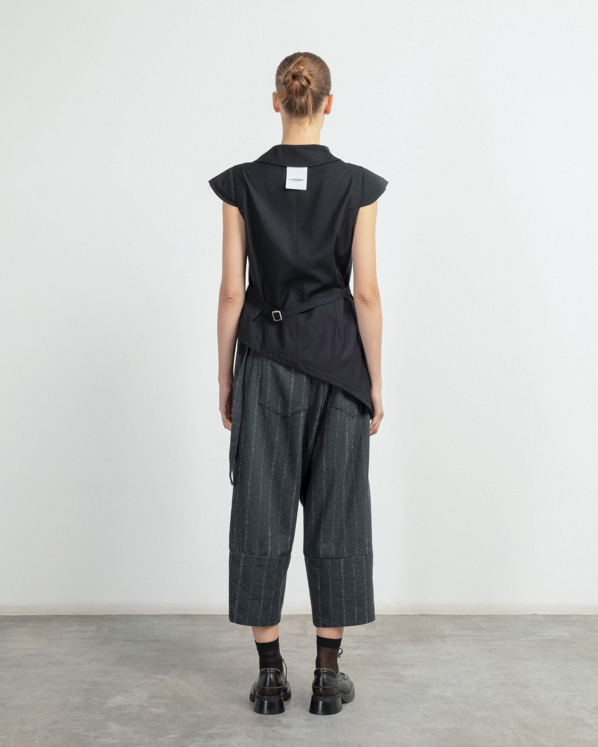 Calças culotte Le Ruemarcel BILBAO Preto - 102-BILBAO-01