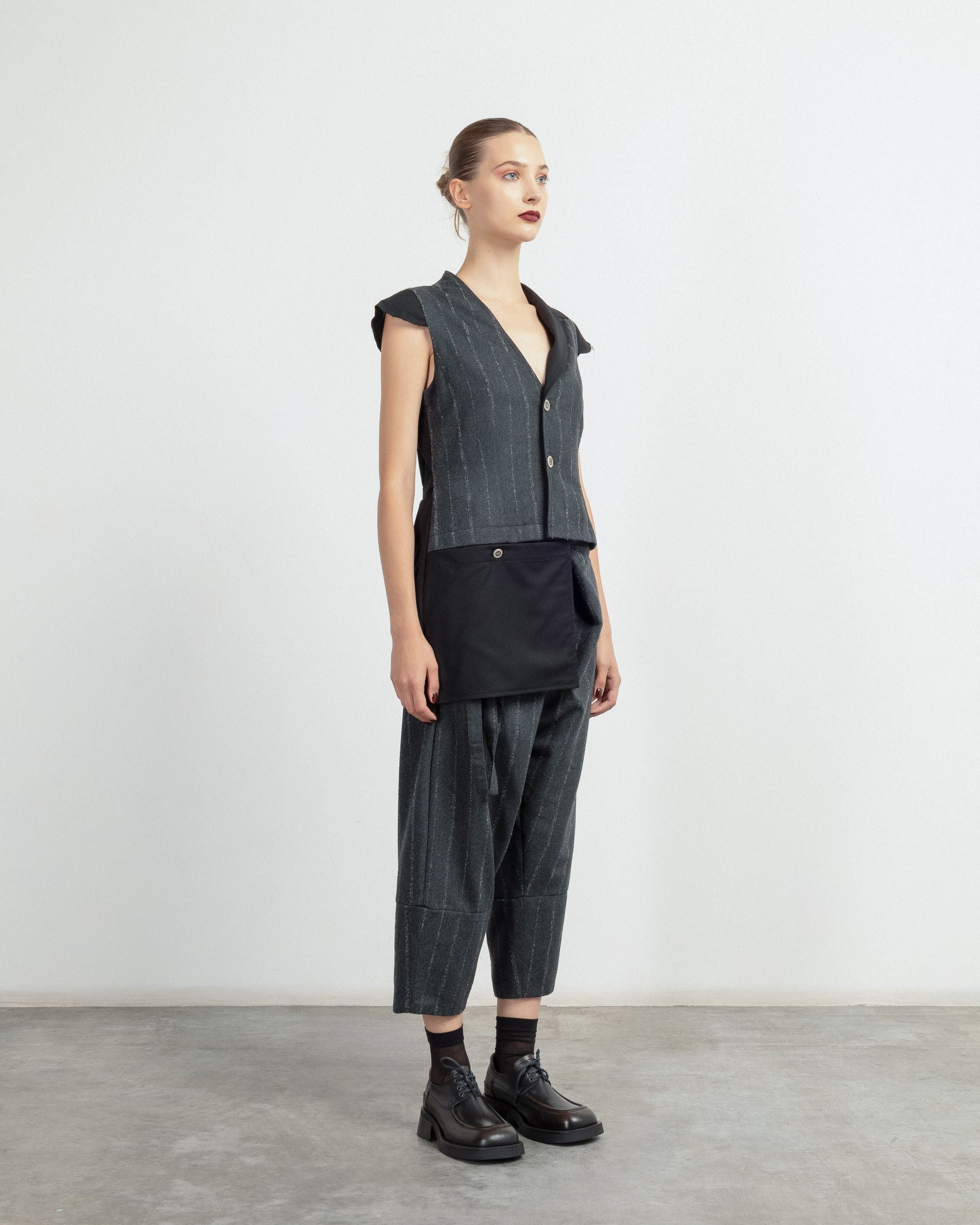 Calças culotte Le Ruemarcel BILBAO Preto - 102-BILBAO-01