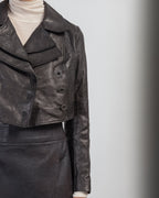 Casaco cropped Le Ruemarcel MEGANE Preto - 102-MEGANE-01