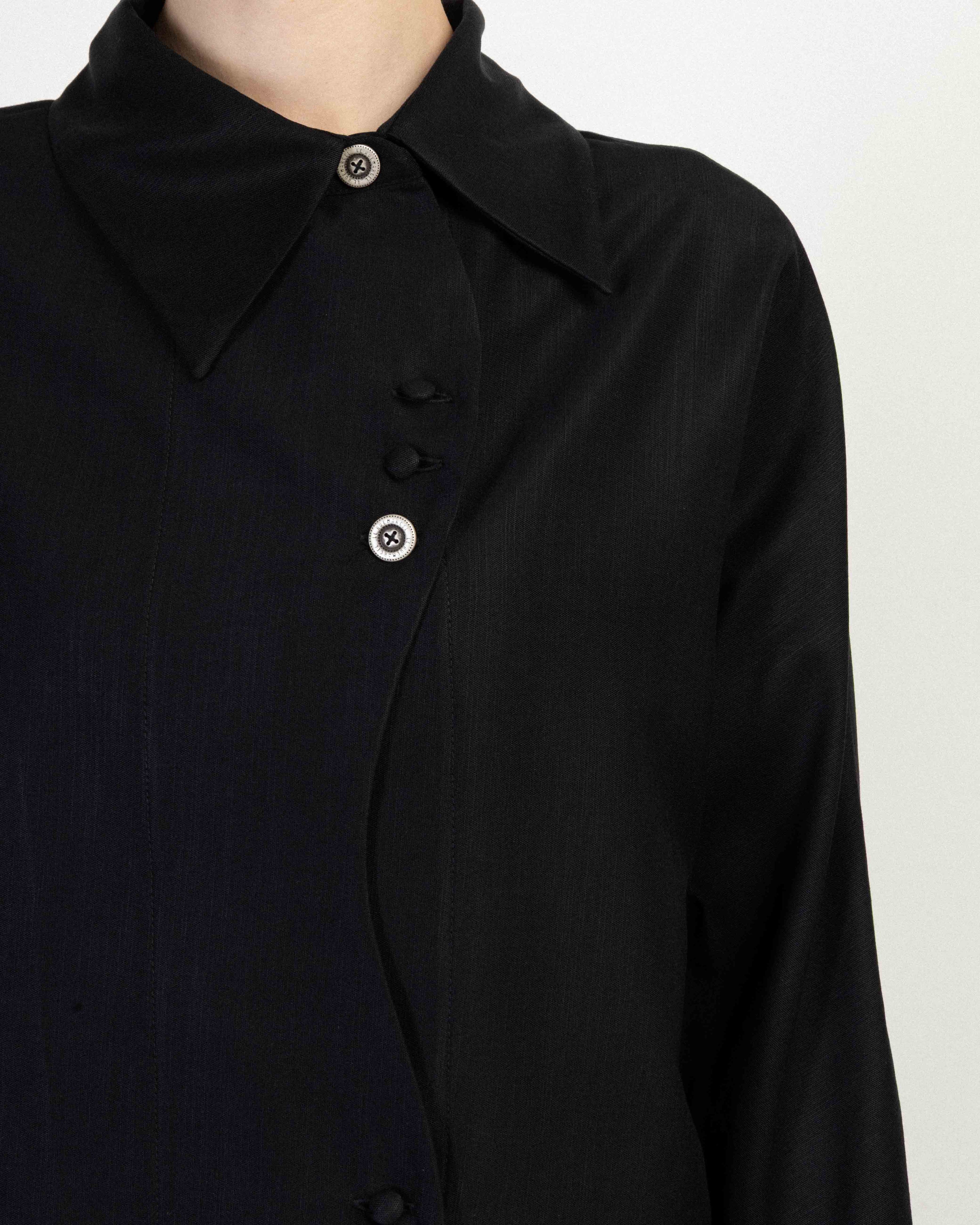 Casaco camiseiro Le Ruemarcel YUKIKO Preto - 102-YUKIKO-01