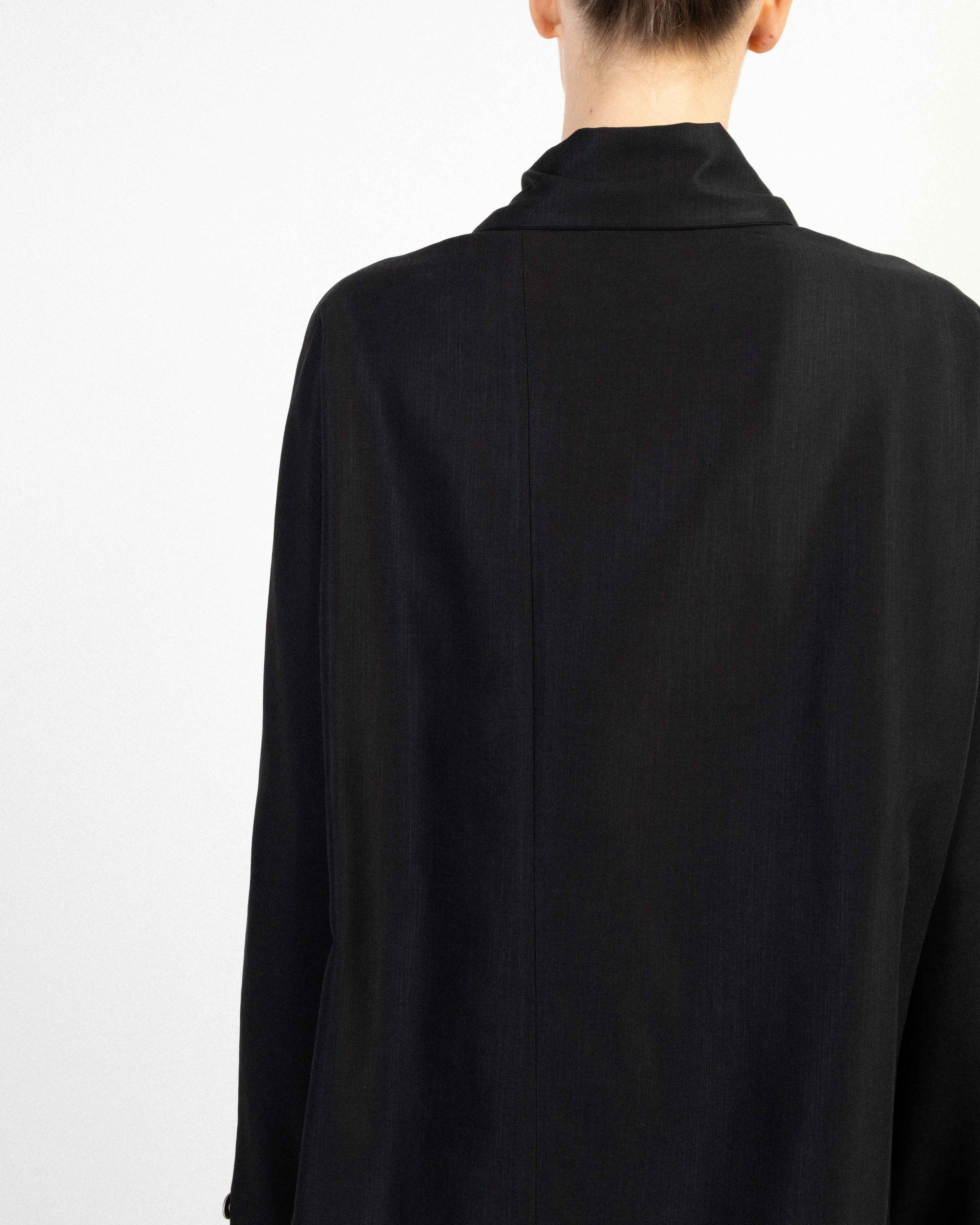 Casaco camiseiro Le Ruemarcel YUKIKO Preto - 102-YUKIKO-01