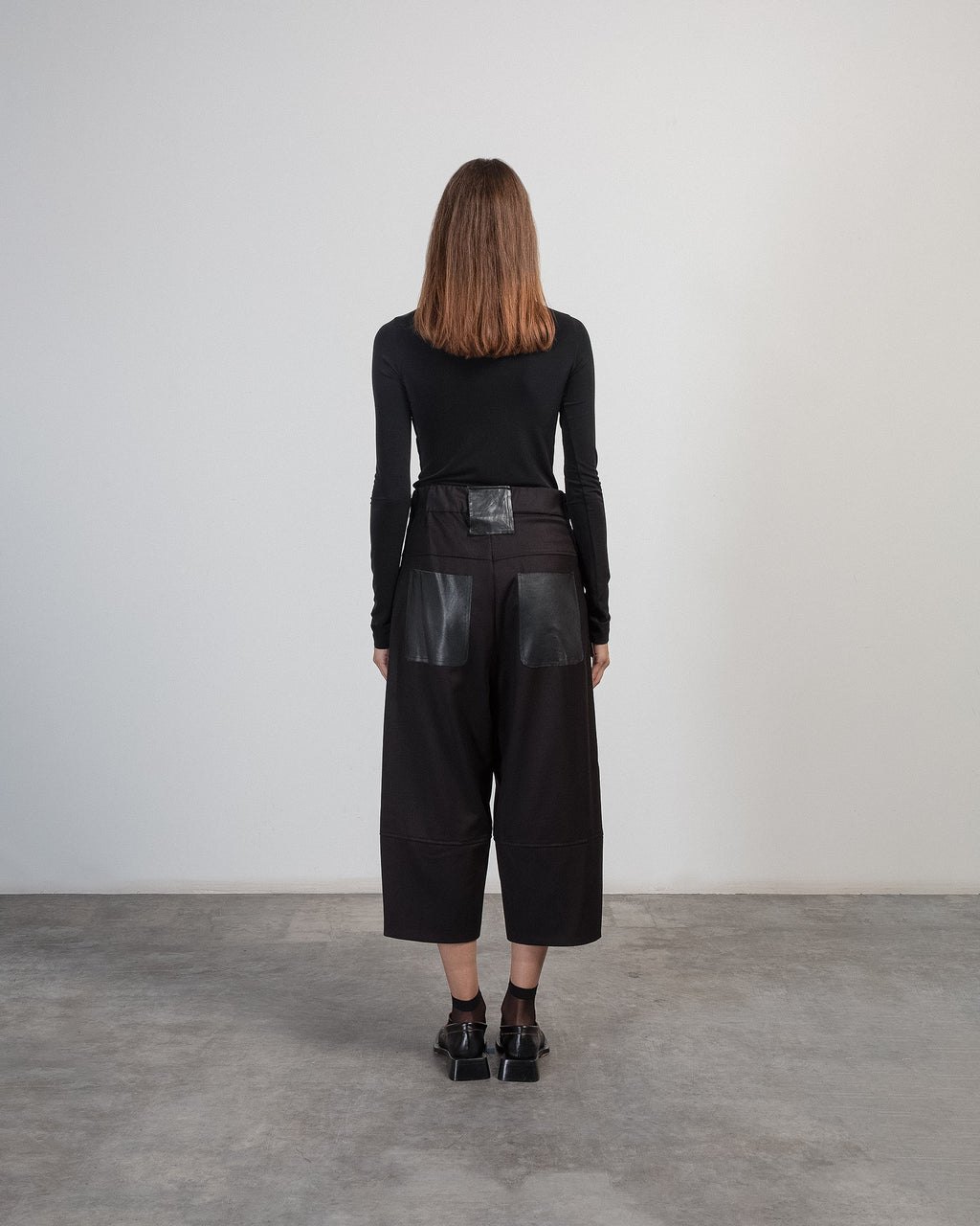 Calças culotte Le Ruemarcel YURI Preto - 102-YURI-01