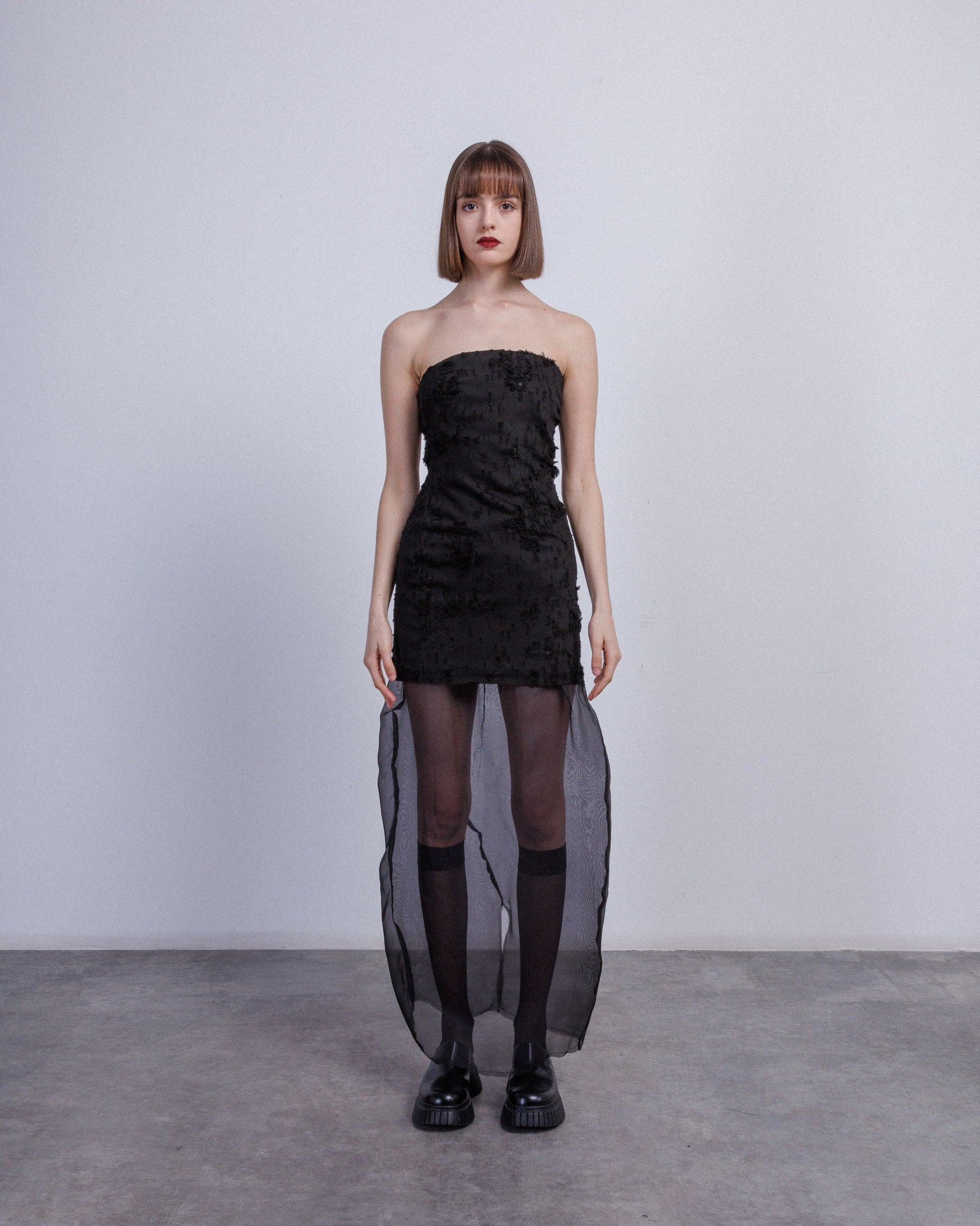 Vestido Giovanni Cavagna DA-0596 Preto - 106-DA0596-01