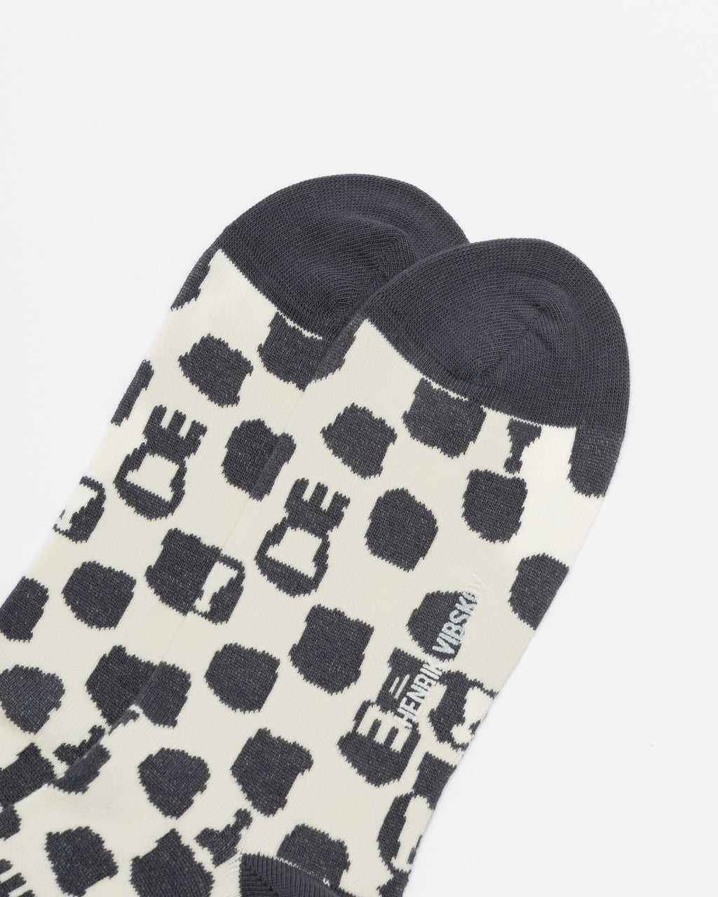 Meias Henrik Vibskov CHESSSOCKSHOM Preto/Branco - 112-CHESS-25