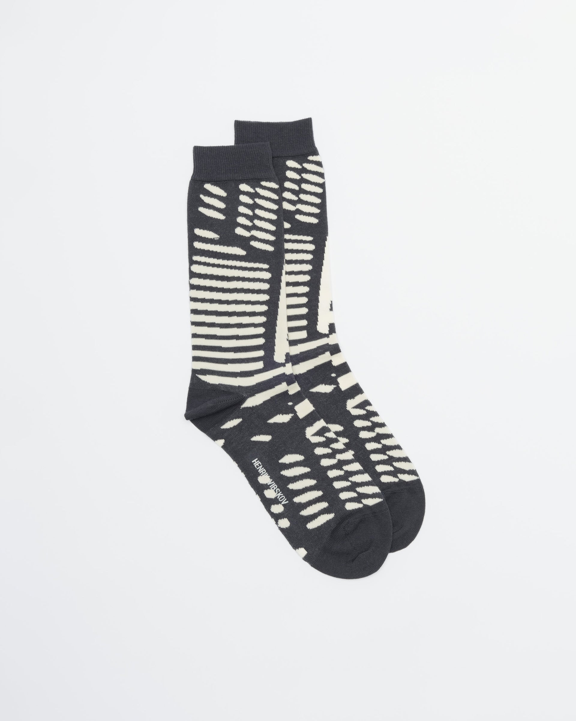 Meias Henrik Vibskov MURPHSOCKSHOM Preto/Branco - 112-MURPH-25