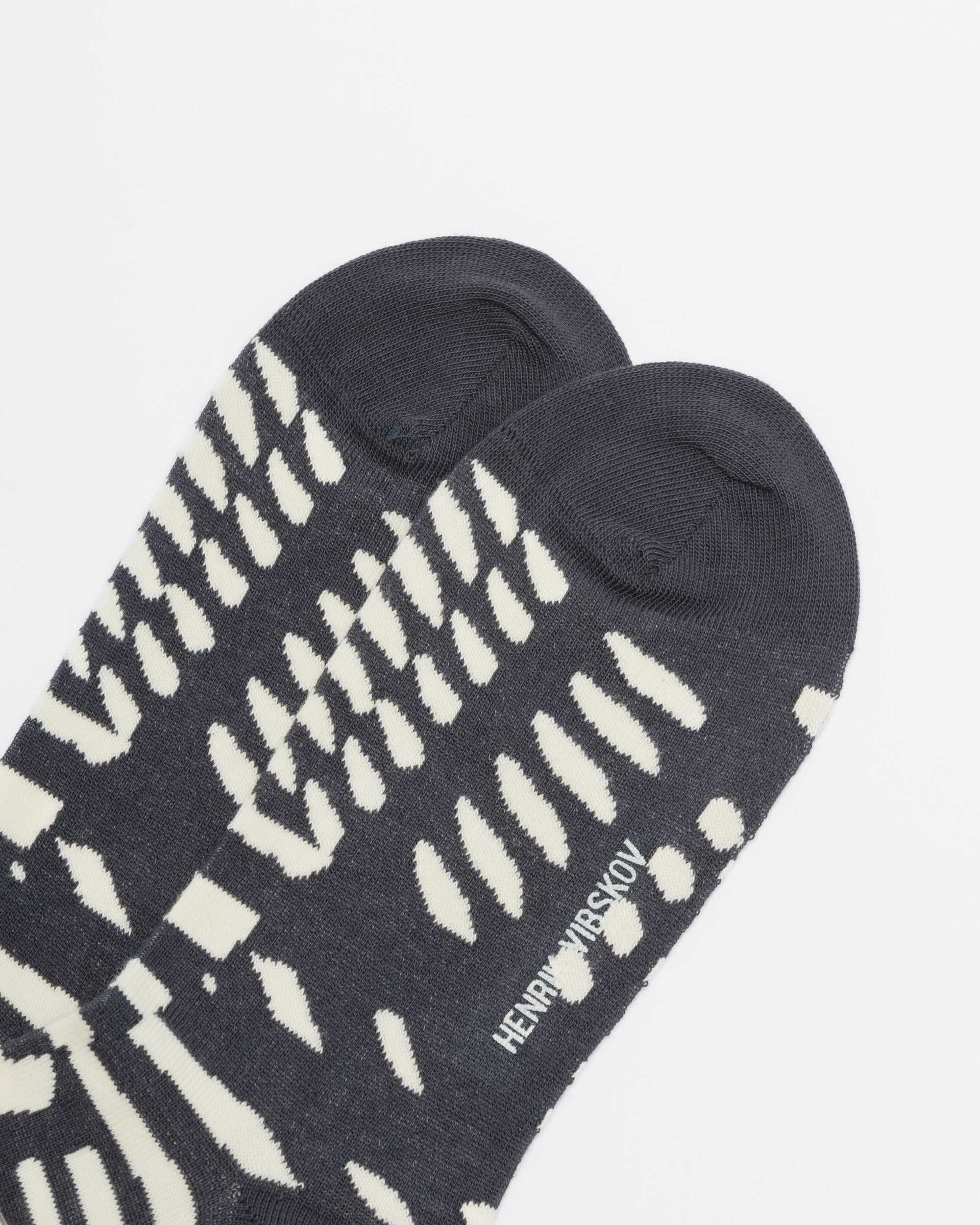 Meias Henrik Vibskov MURPHSOCKSHOM Preto/Branco - 112-MURPH-25