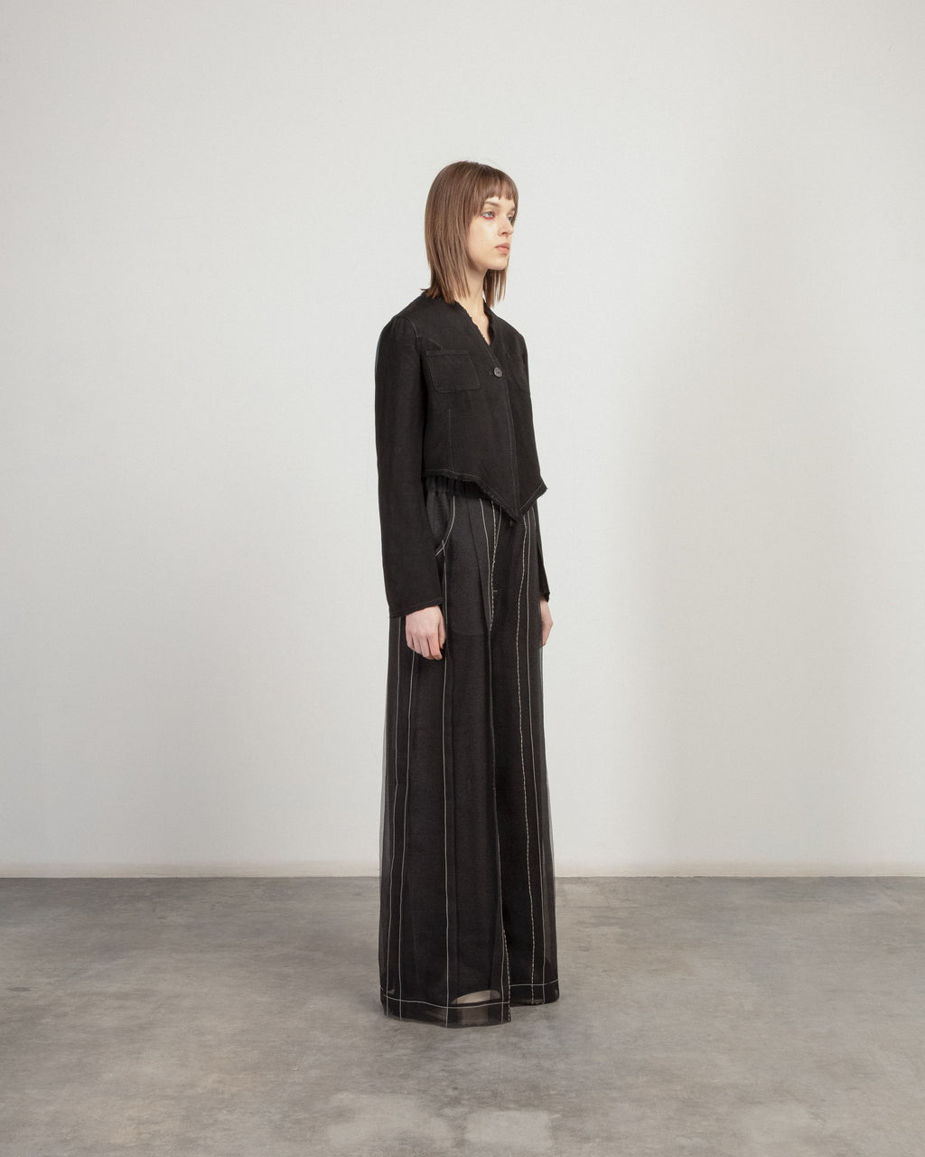Vusciche 125MU Black Cropped Jacket