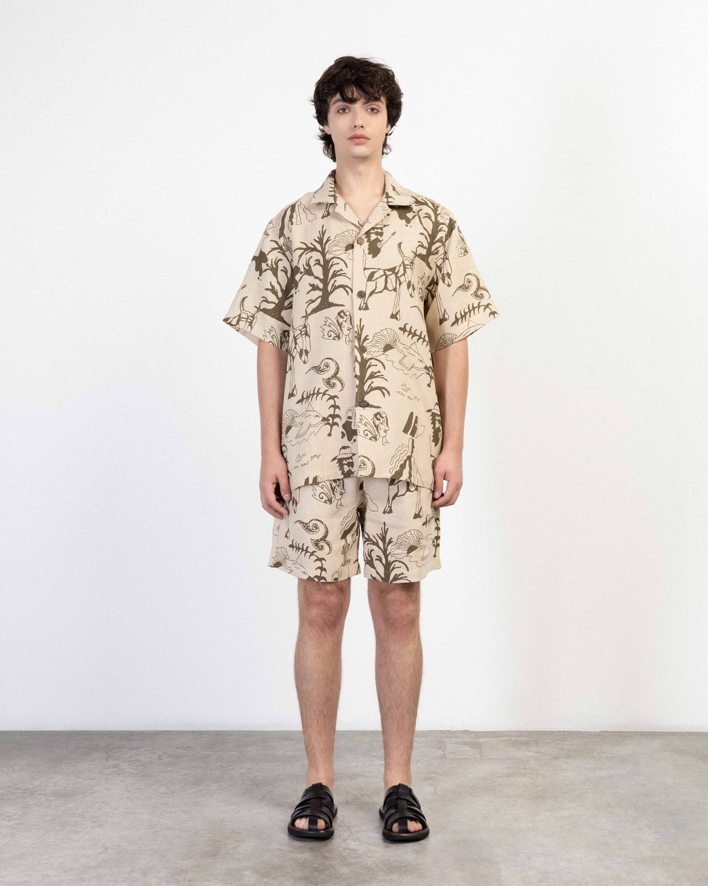 Camisa OAS 101001-101203 Bege - 12-101001B-05