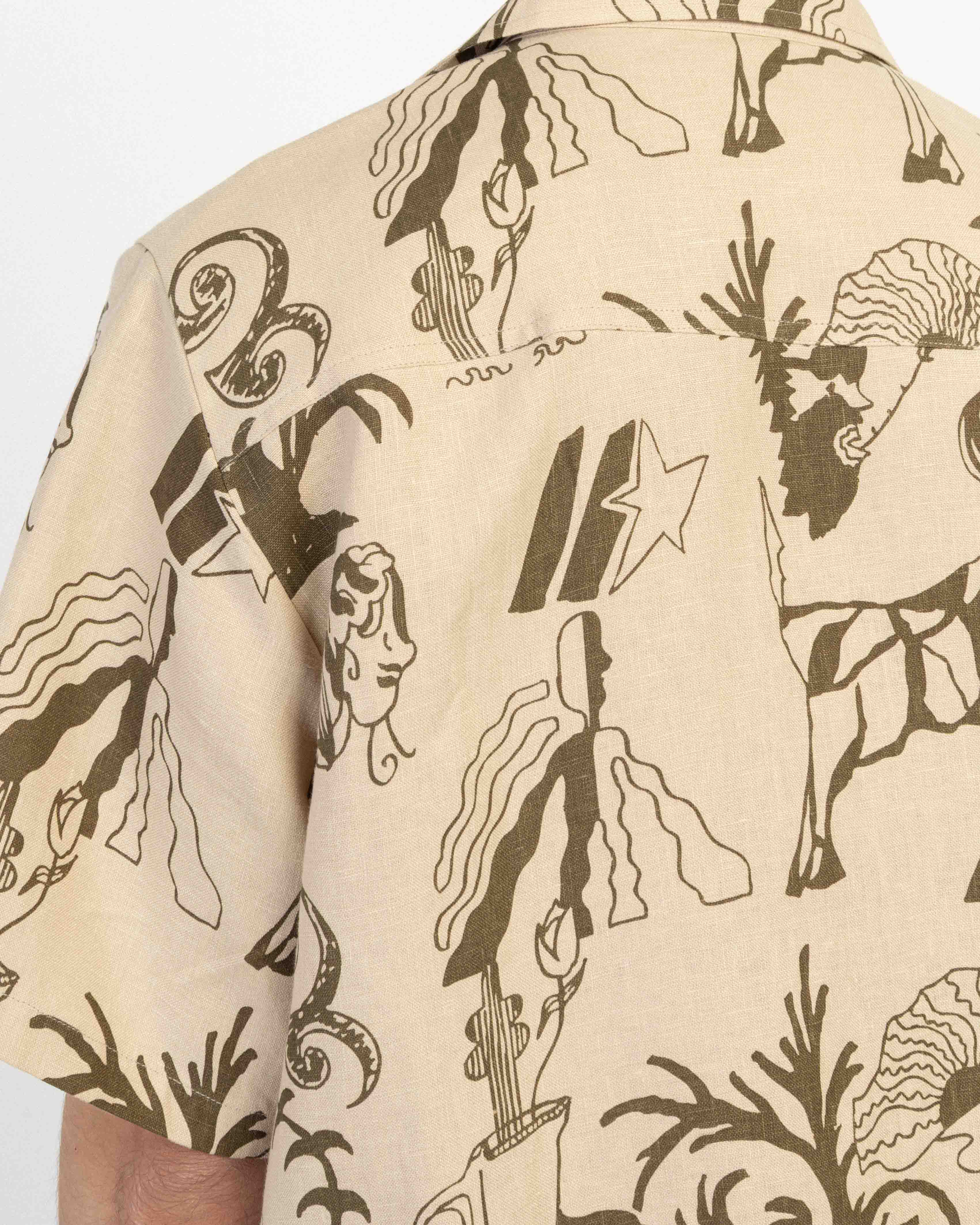 Camisa OAS 101001-101203 Bege - 12-101001B-05