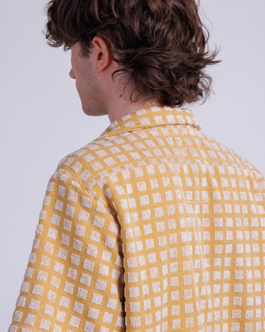 Camisa manga curta OAS SculptBoxTerryCuba Amarelo - 12-7003-94-09