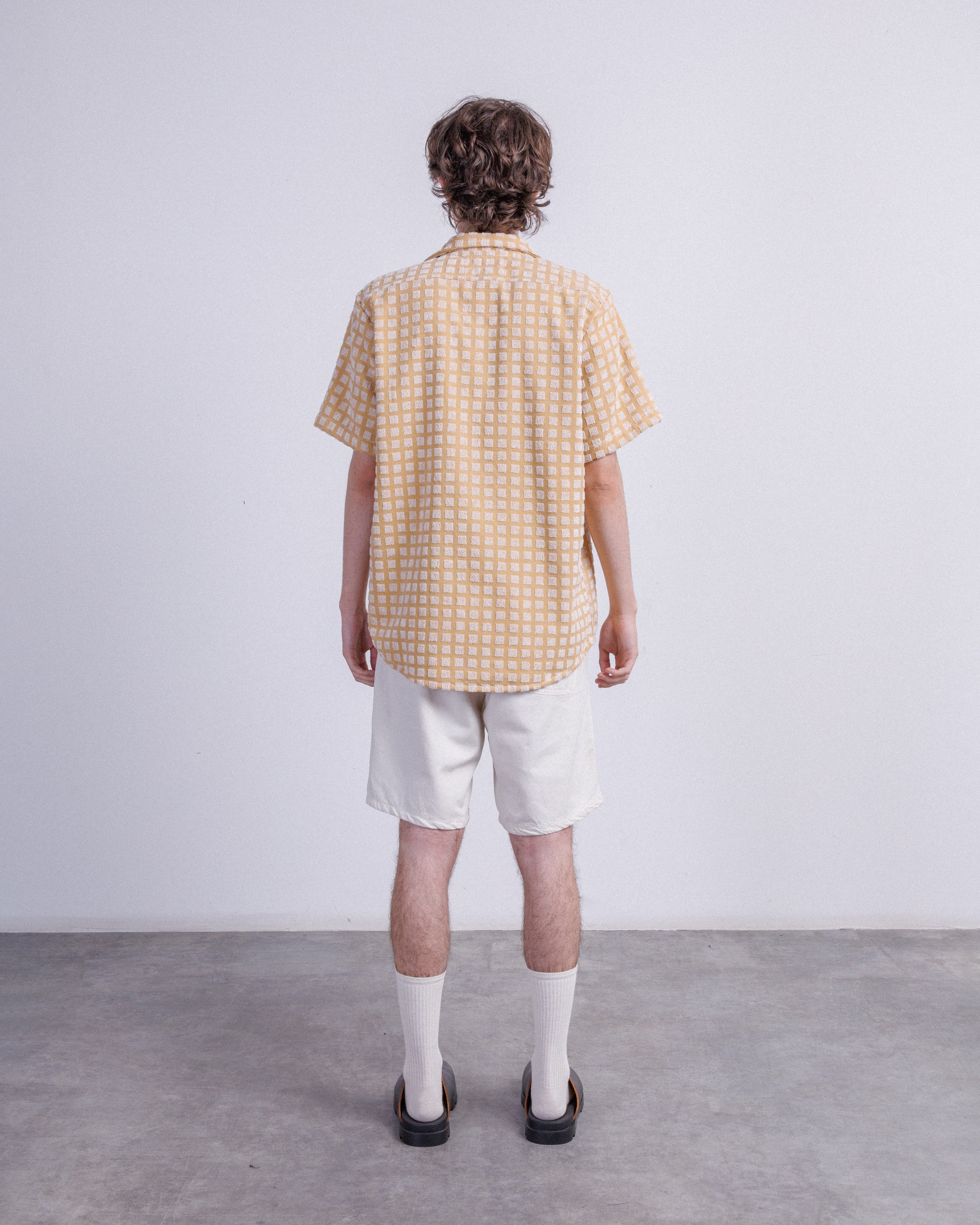 Camisa manga curta OAS SculptBoxTerryCuba Amarelo - 12-7003-94-09
