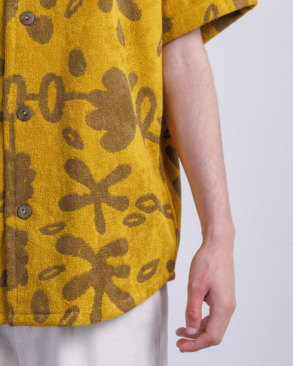 Camisa manga curta OAS GalbanumTerryCuba Amarelo - 12-7003-96-09