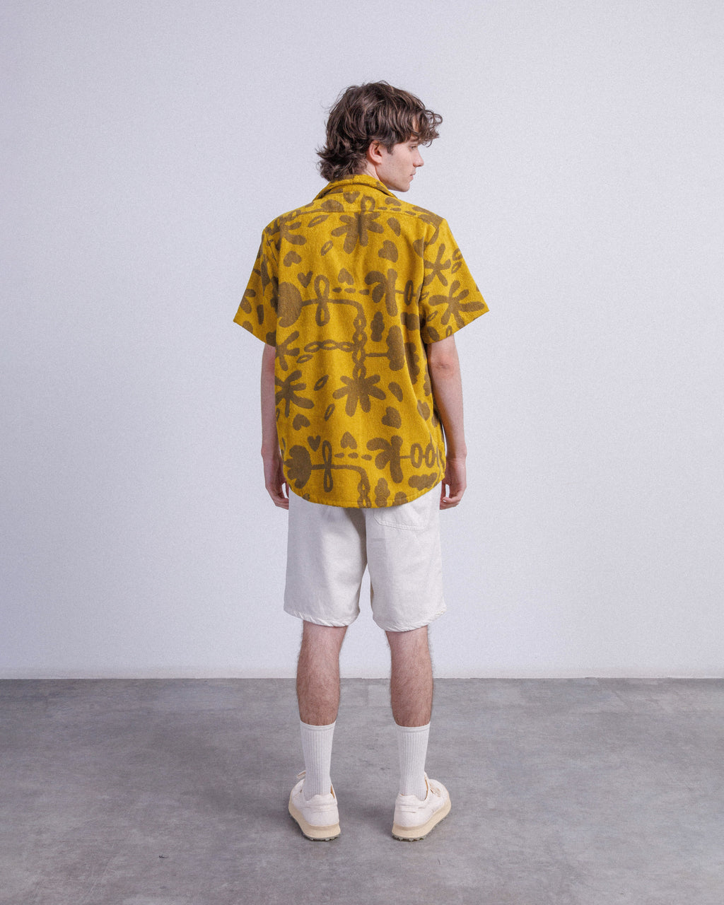 Camisa manga curta OAS GalbanumTerryCuba Amarelo - 12-7003-96-09