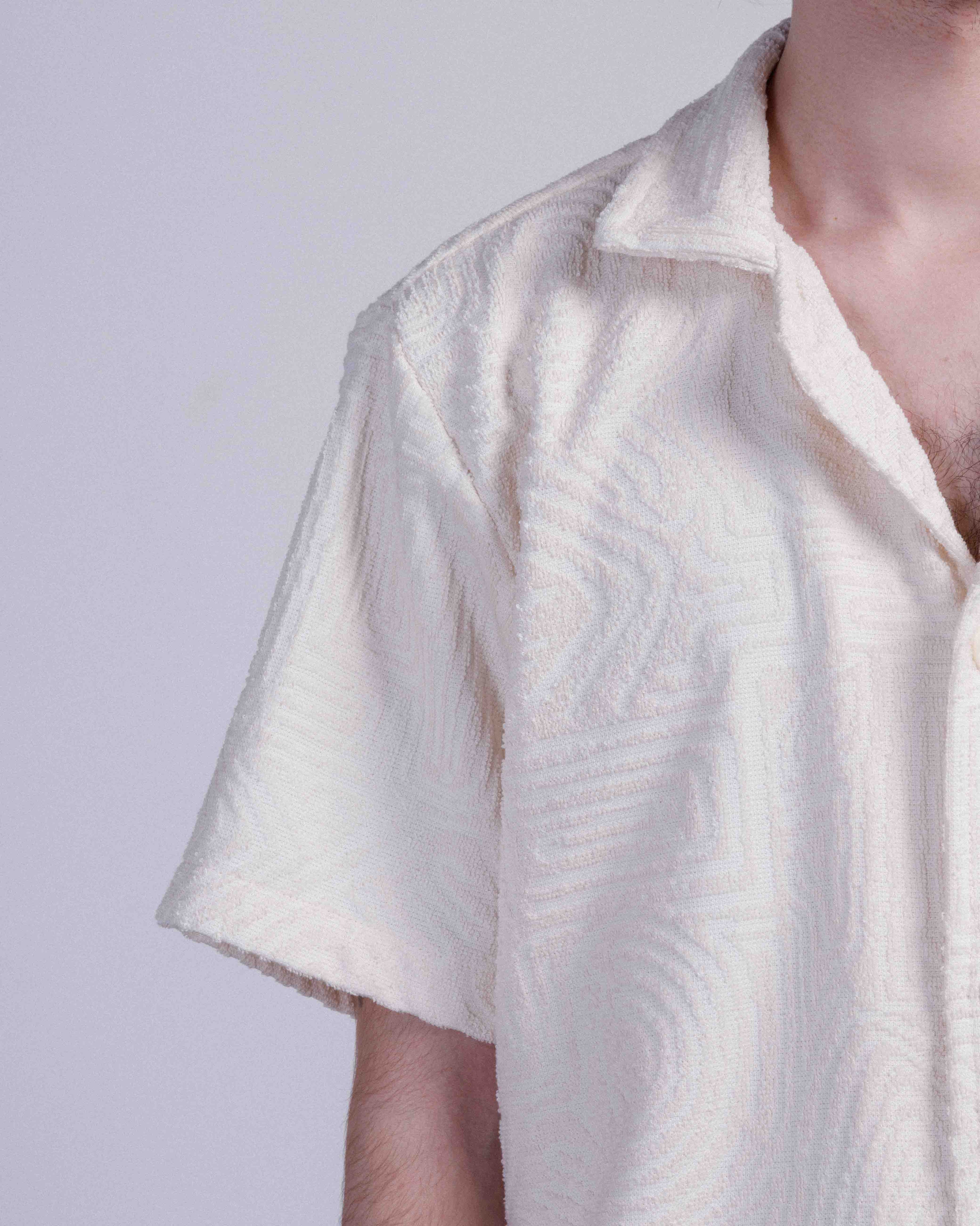 Camisa manga curta OAS CreamGolcondaCuba Branco - 12-7003-99-00