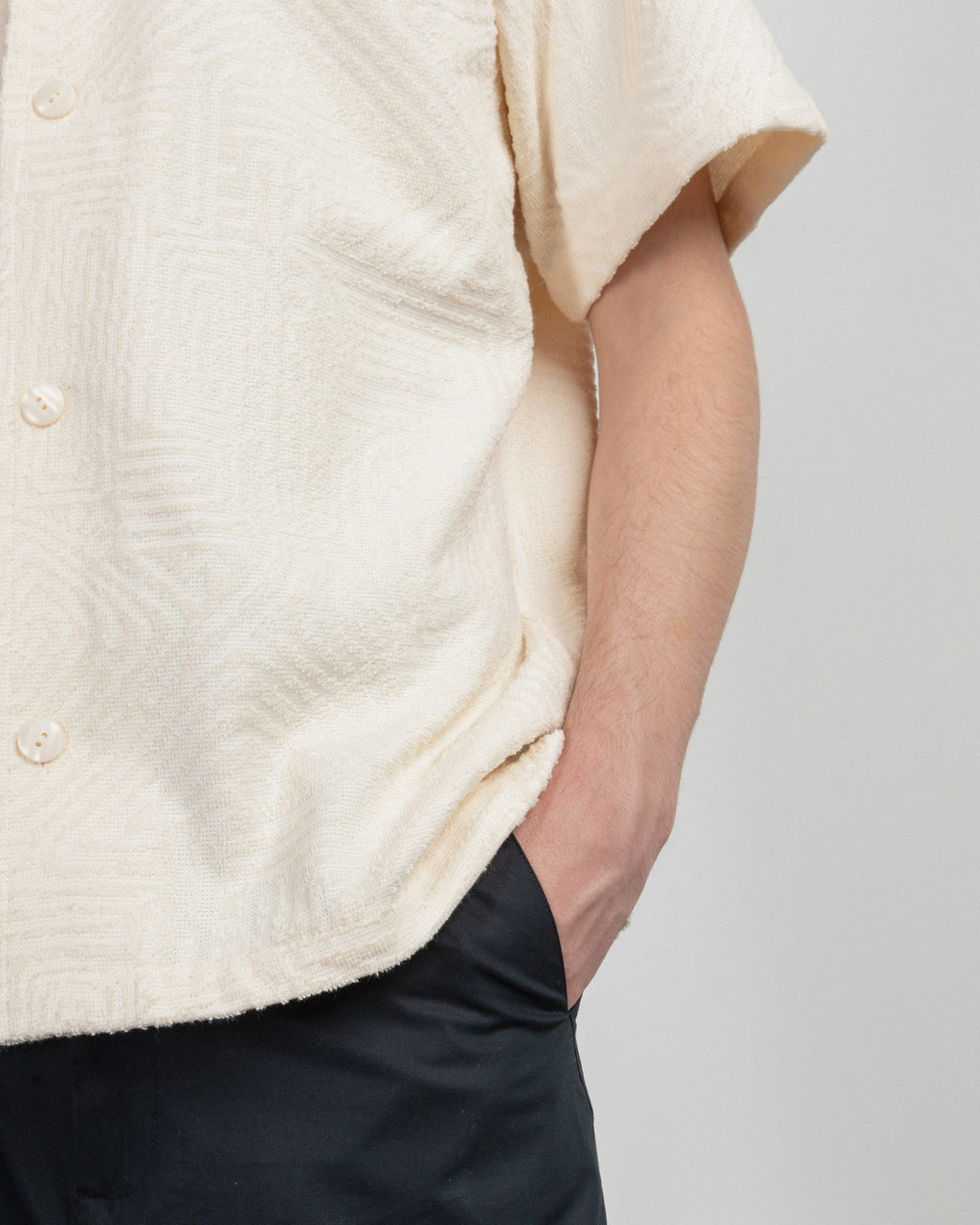 Camisa manga curta OAS CreamGolcondaCuba Branco - 12-7003-99-00