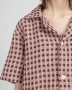 Camisa manga curta OAS 7006-07 Rosa - 12-7006-07-12