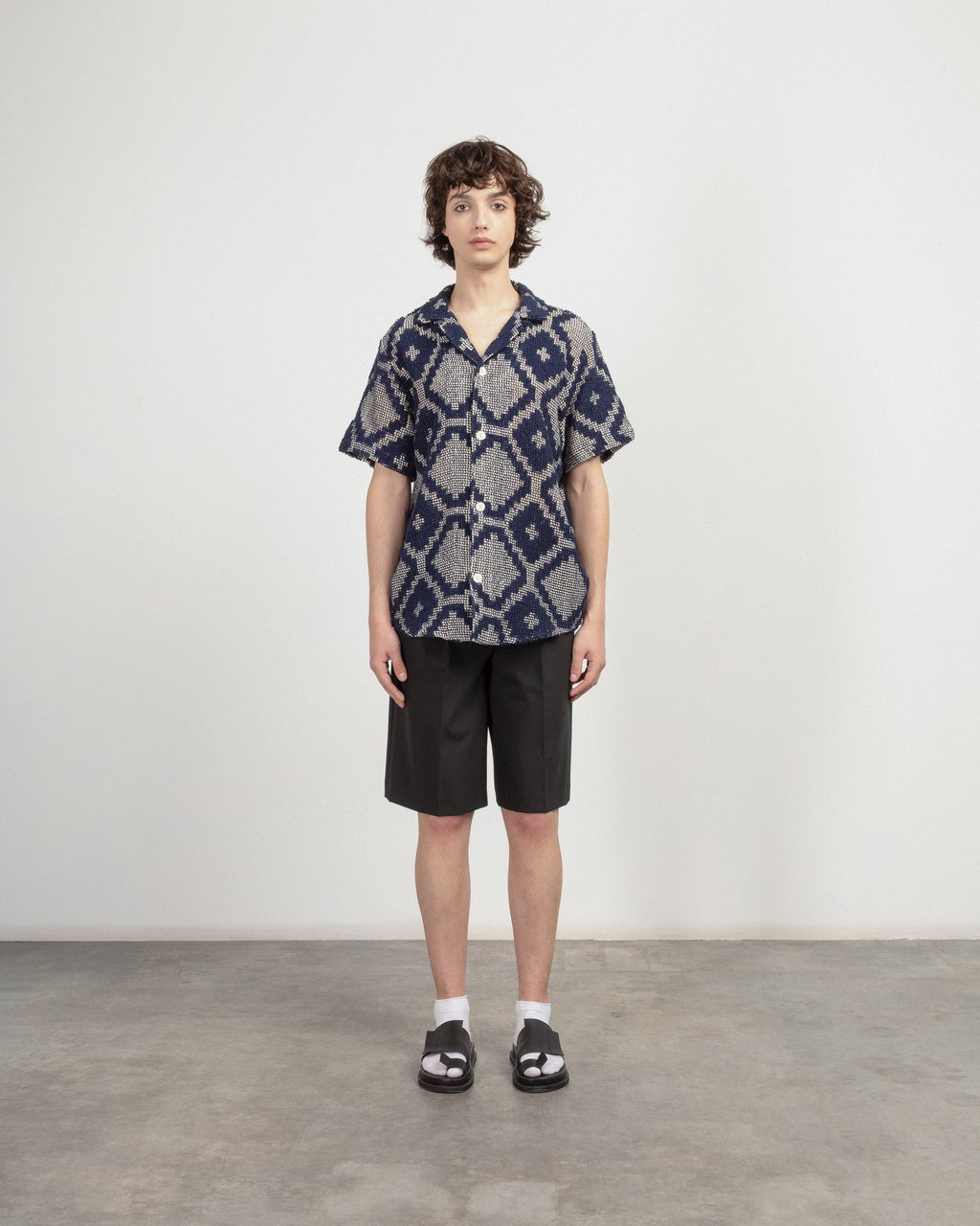 OAS 7013-03 Blue Short-Sleeve Shirt