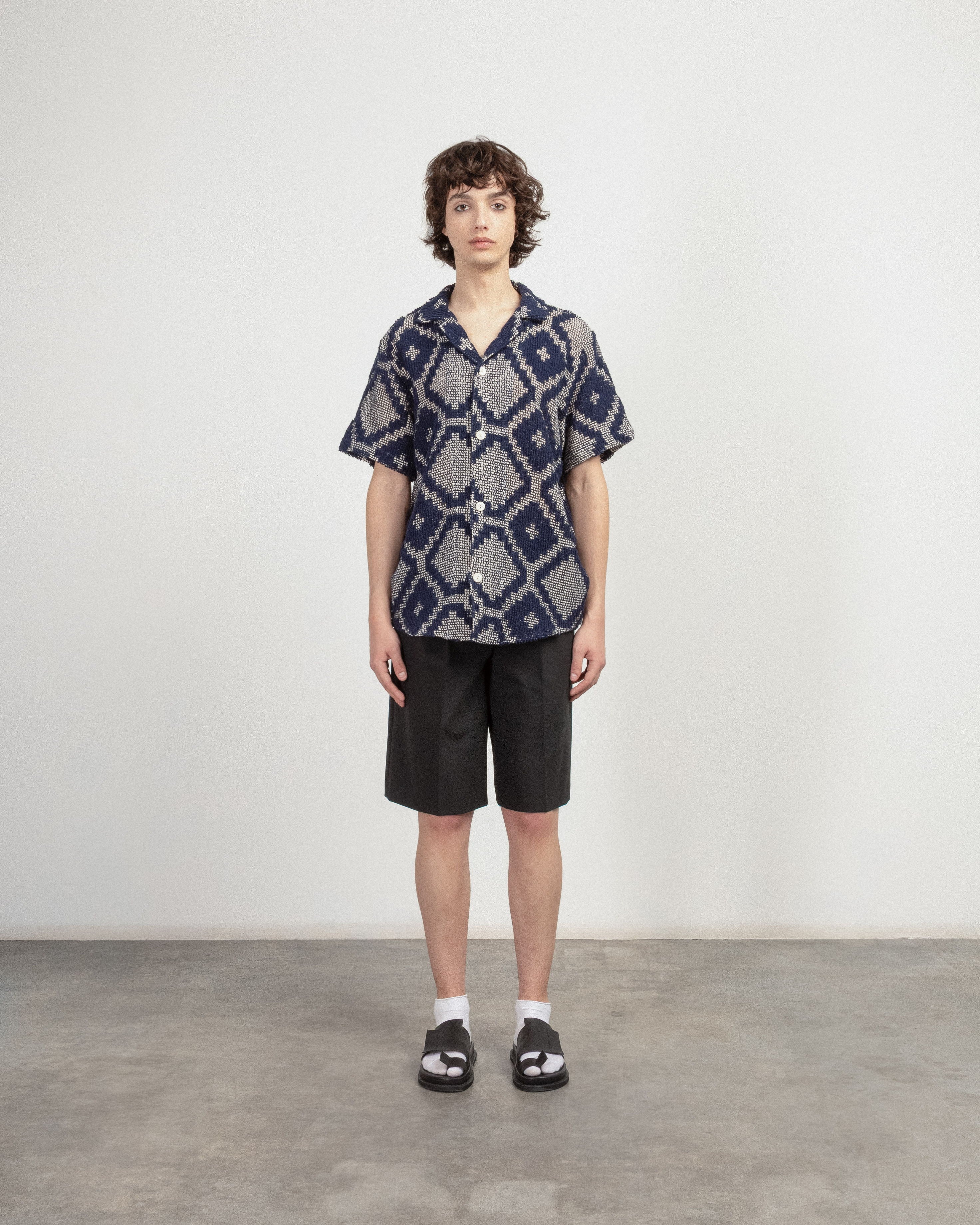 Camisa manga curta OAS 7013-03 Azul