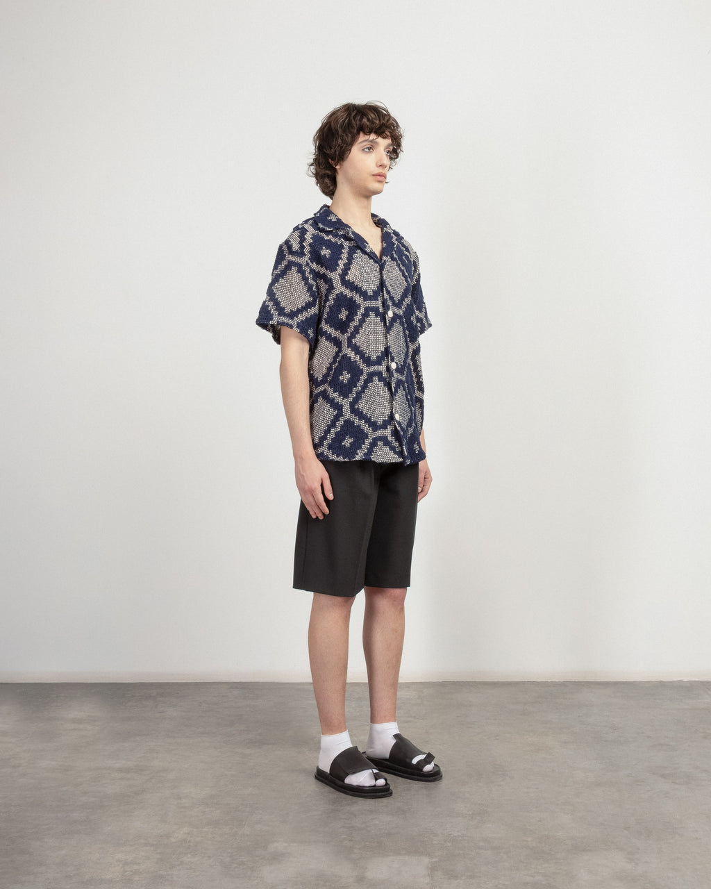 OAS 7013-03 Blue Short-Sleeve Shirt