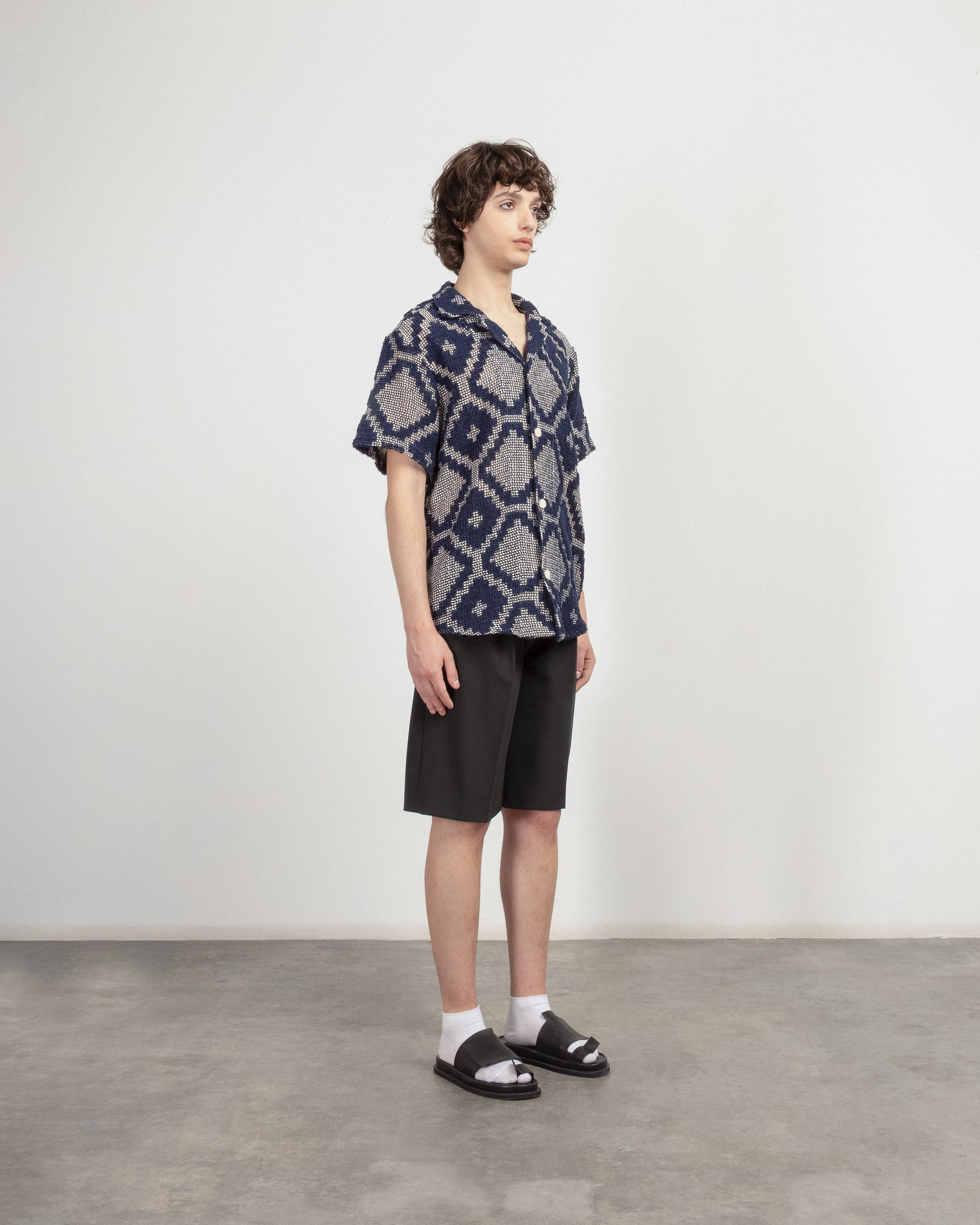OAS 7013-03 Blue Short-Sleeve Shirt