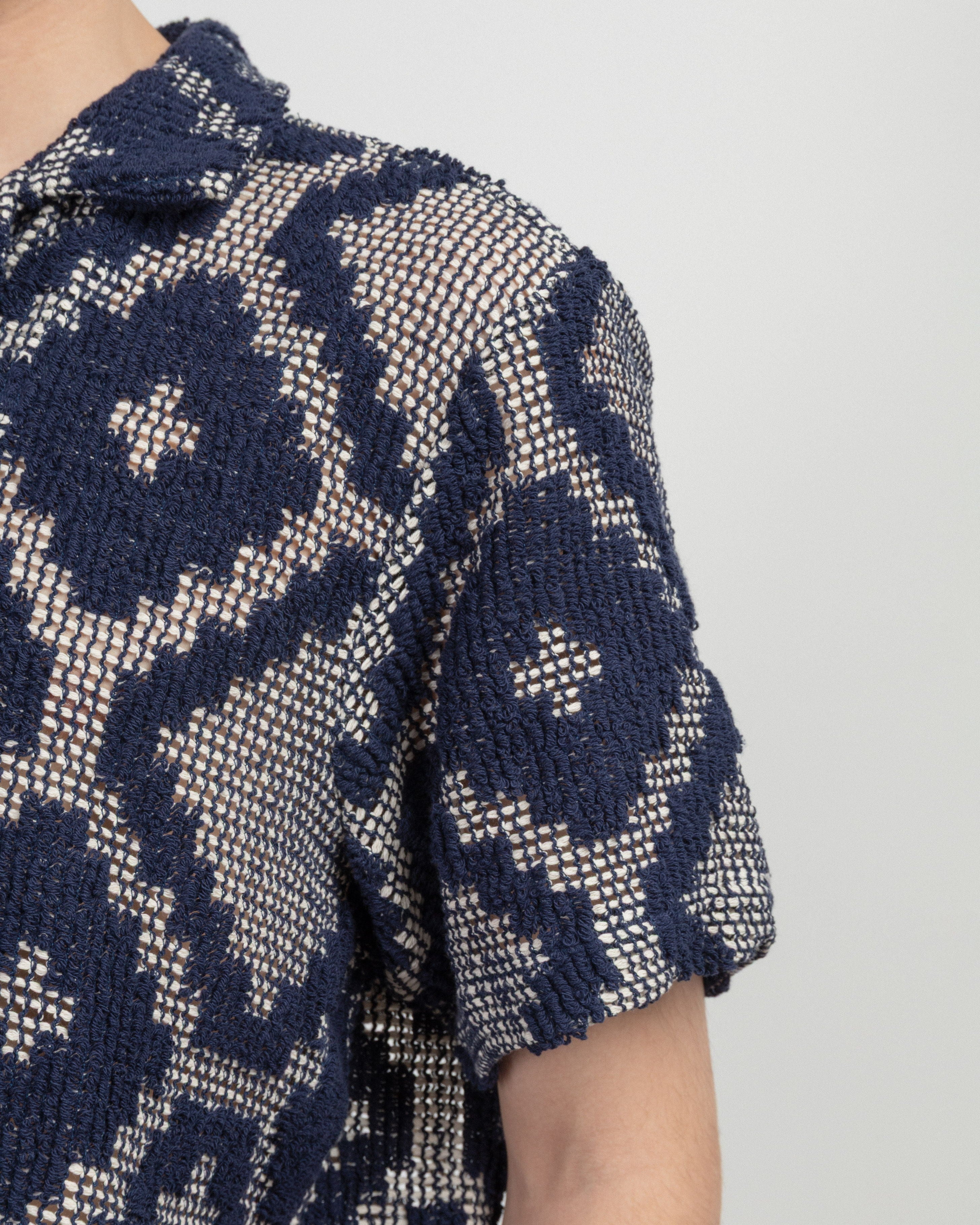 OAS 7013-03 Blue Short-Sleeve Shirt