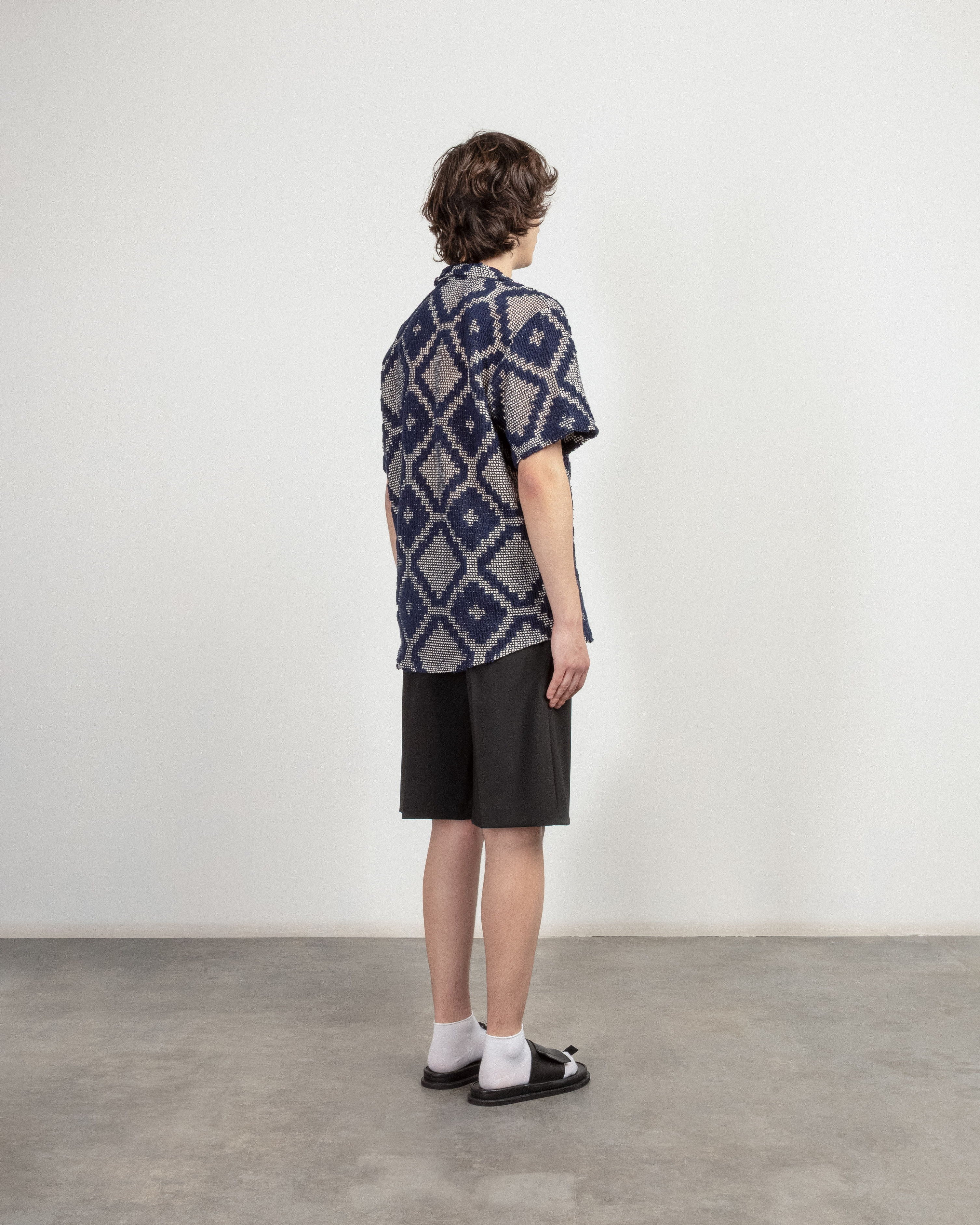 OAS 7013-03 Blue Short-Sleeve Shirt