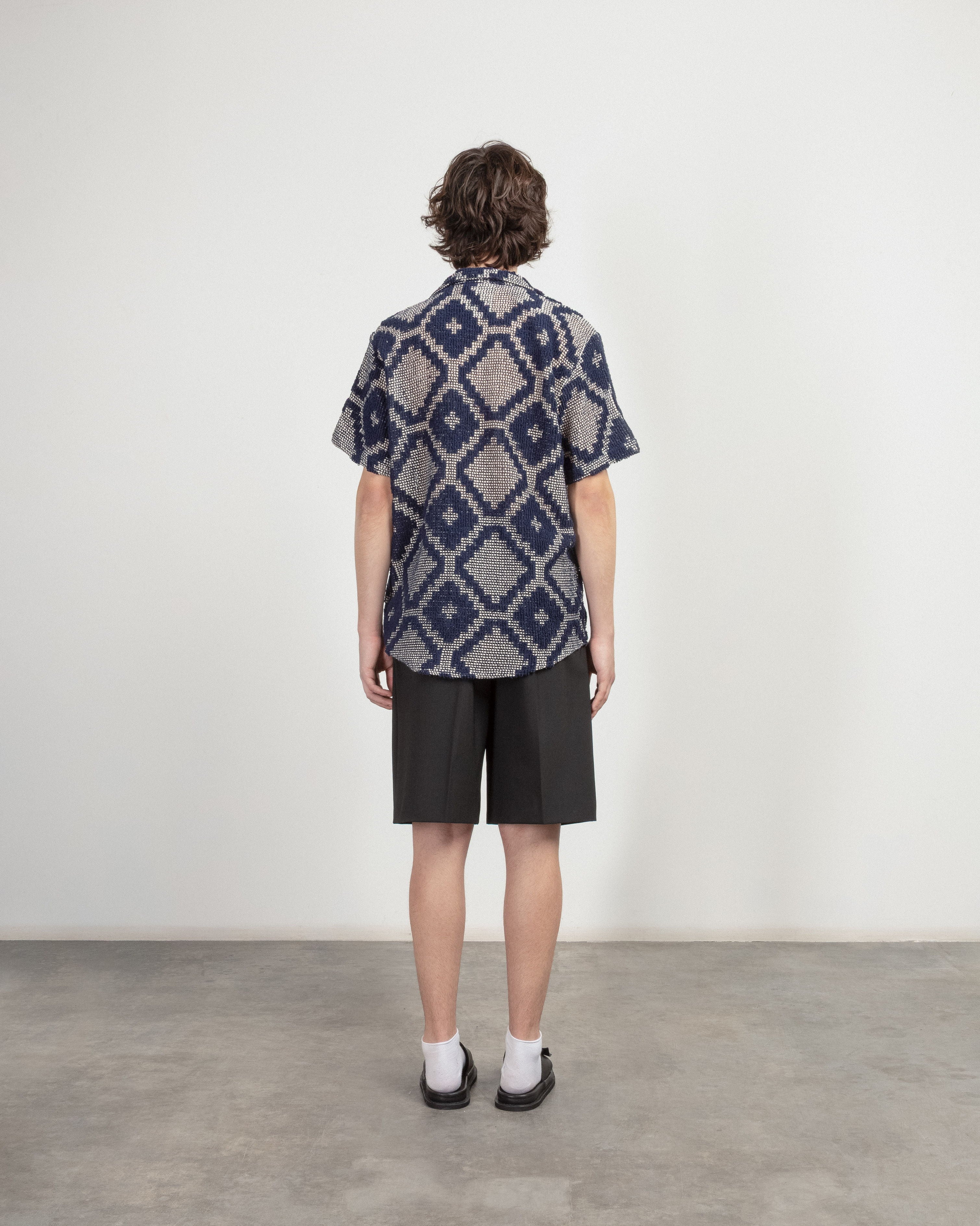 OAS 7013-03 Blue Short-Sleeve Shirt
