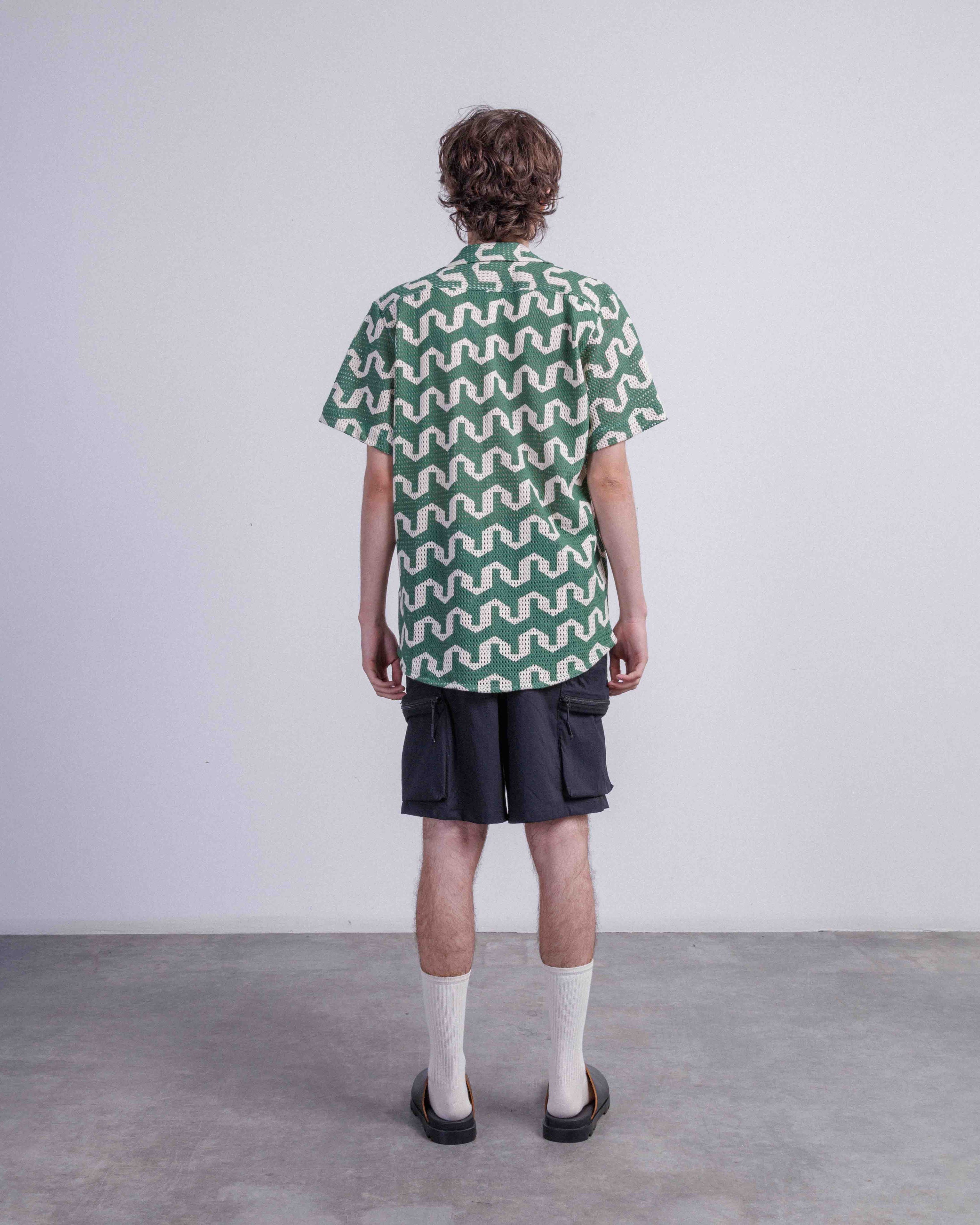 OAS AtlasCuba Green Short-Sleeved Shirt