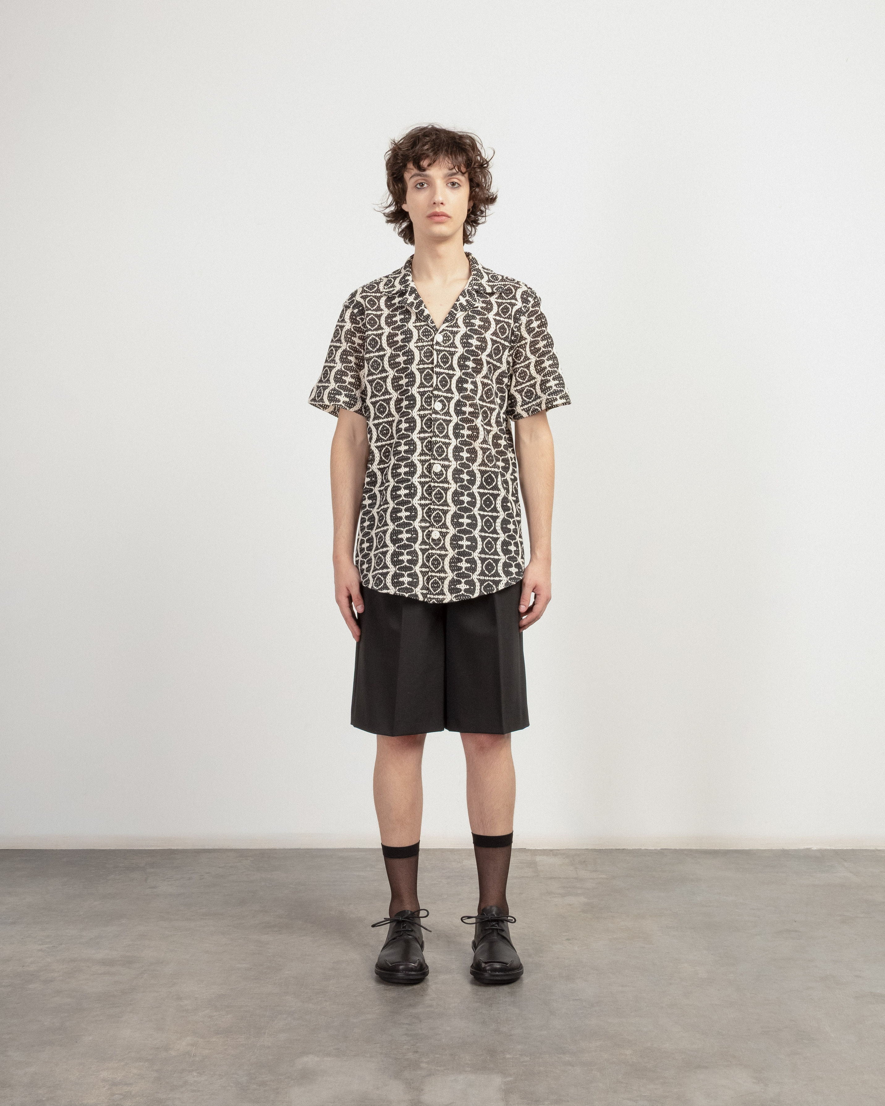 OAS HypnotiseCuba Black Short-Sleeve Shirt